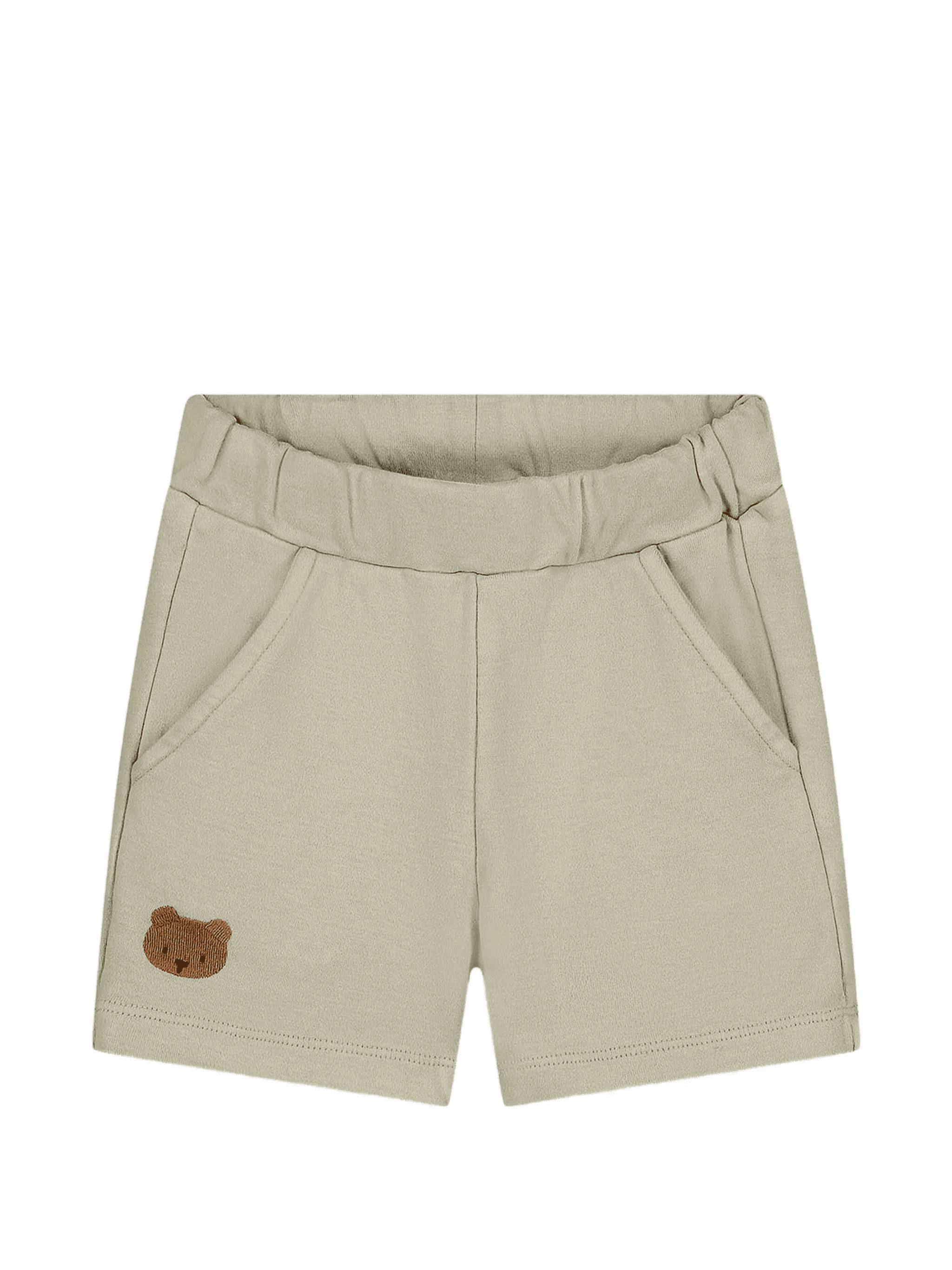 bear-embroidered shorts - Image 1