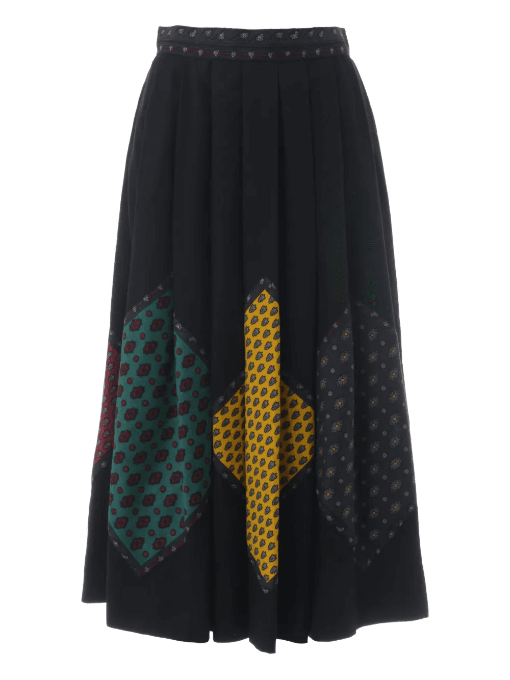 patterned-panel midi skirt - Image 1