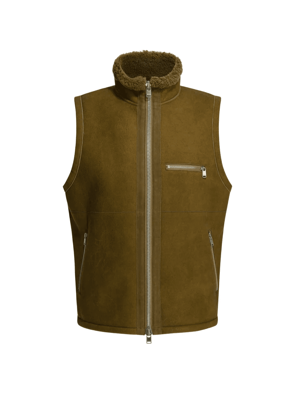 zip collar gilet - Image 1