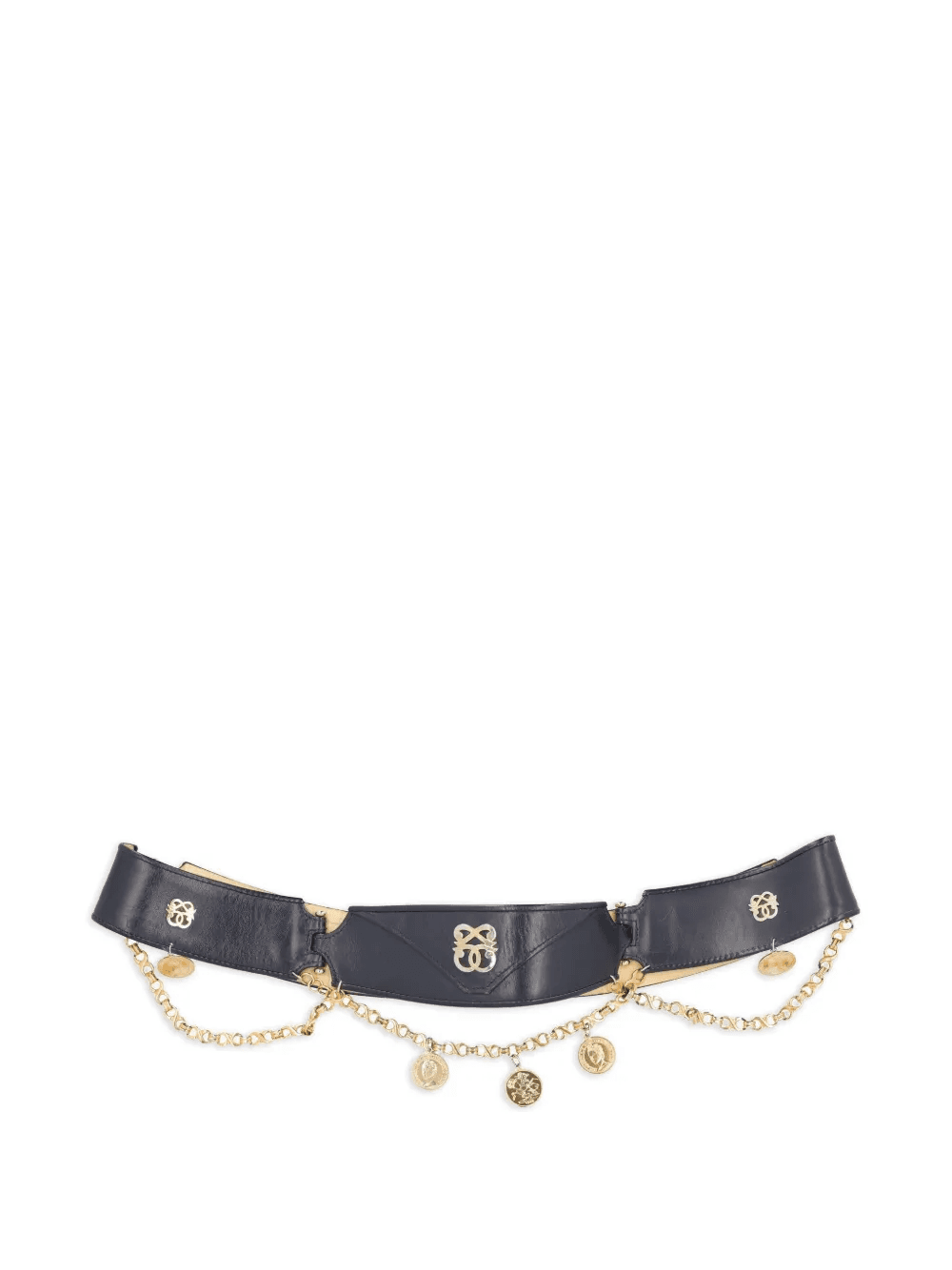 Pre-Owned leather belt - Image 1