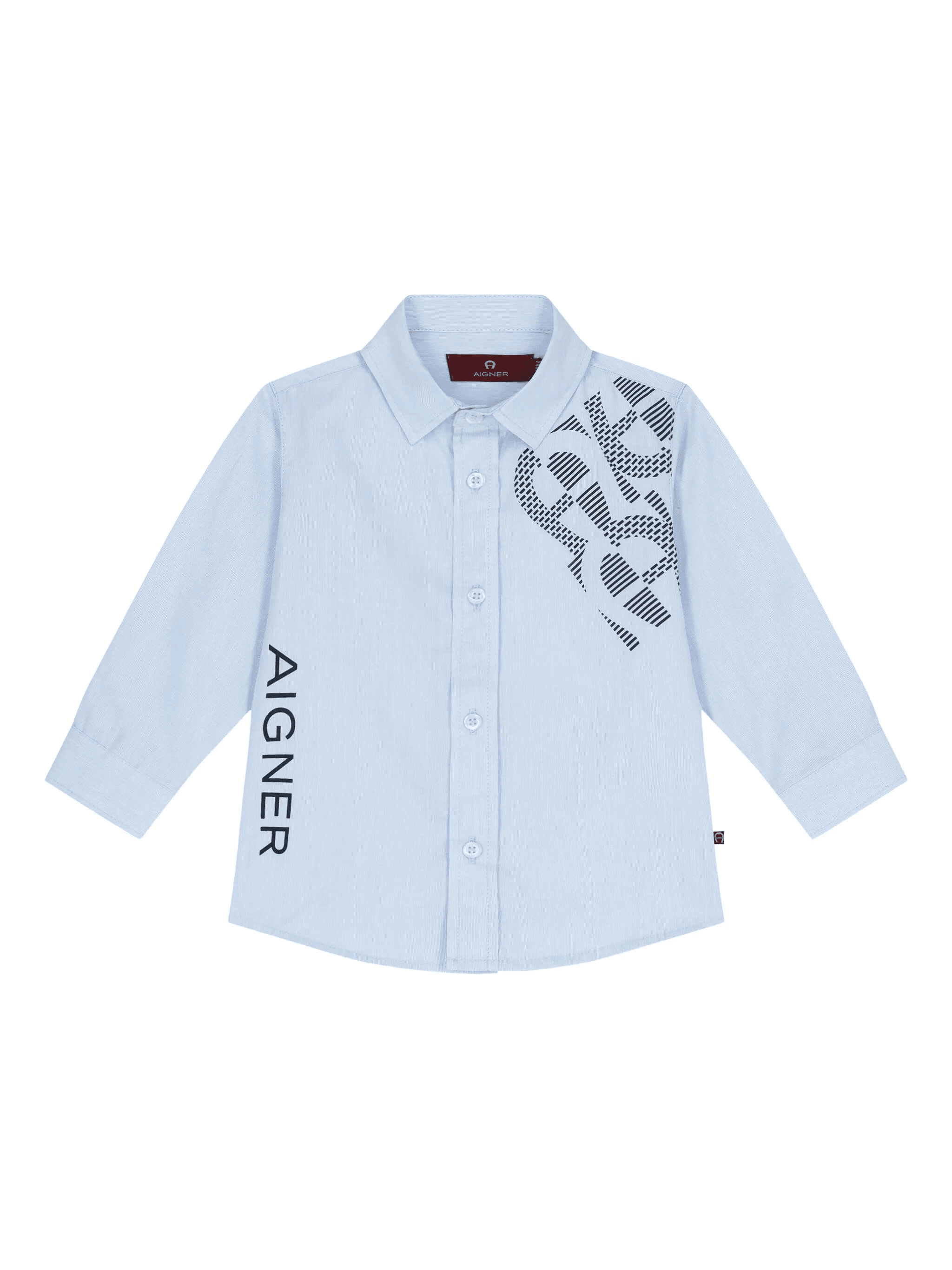logo-print button-up shirt - Image 1