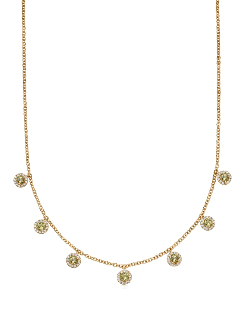 18kt yellow gold Grace diamond necklace - Image 1