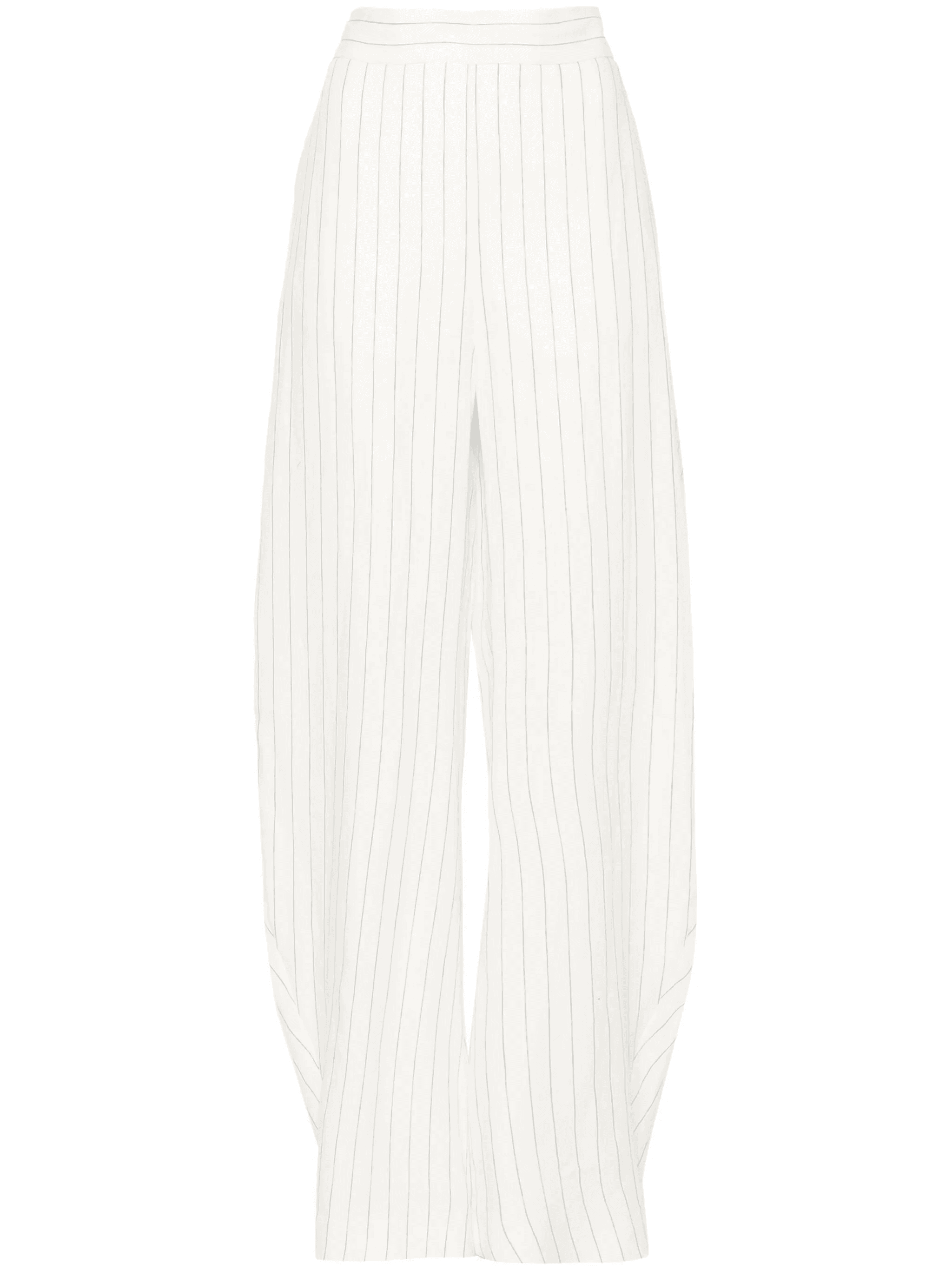 pinstriped high-waist palazzo trousers - Image 1