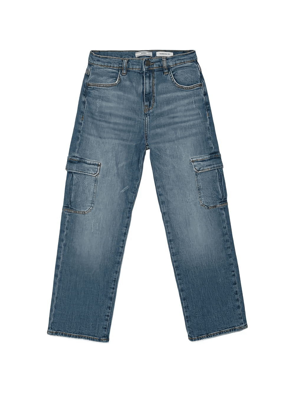 logo-plaque cargo jeans - Image 1