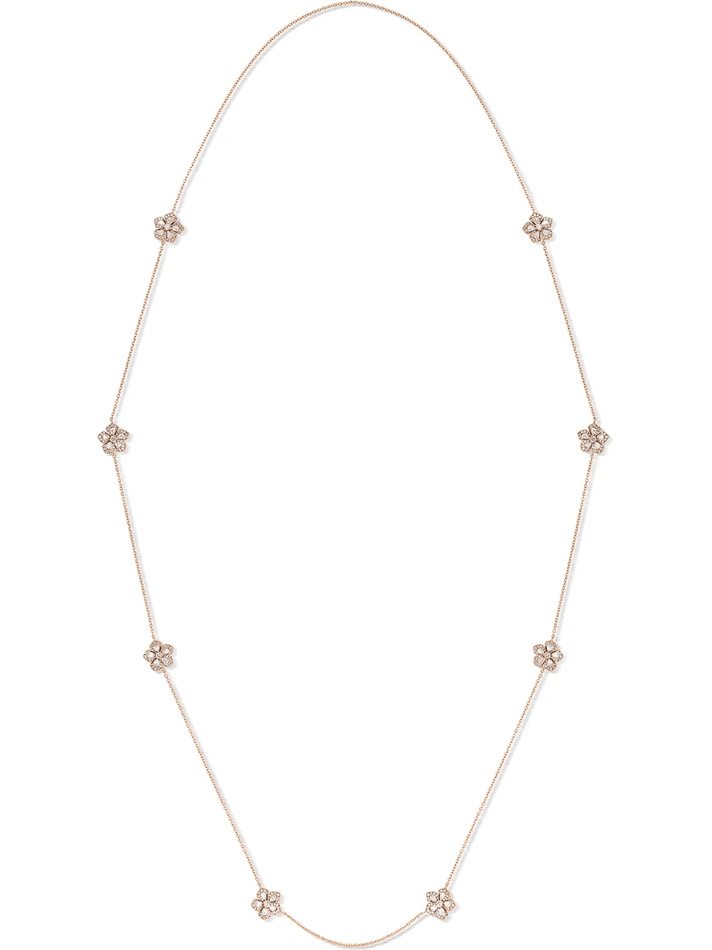 18kt rose gold diamond Miss Daisy Sautoir necklace - Image 1