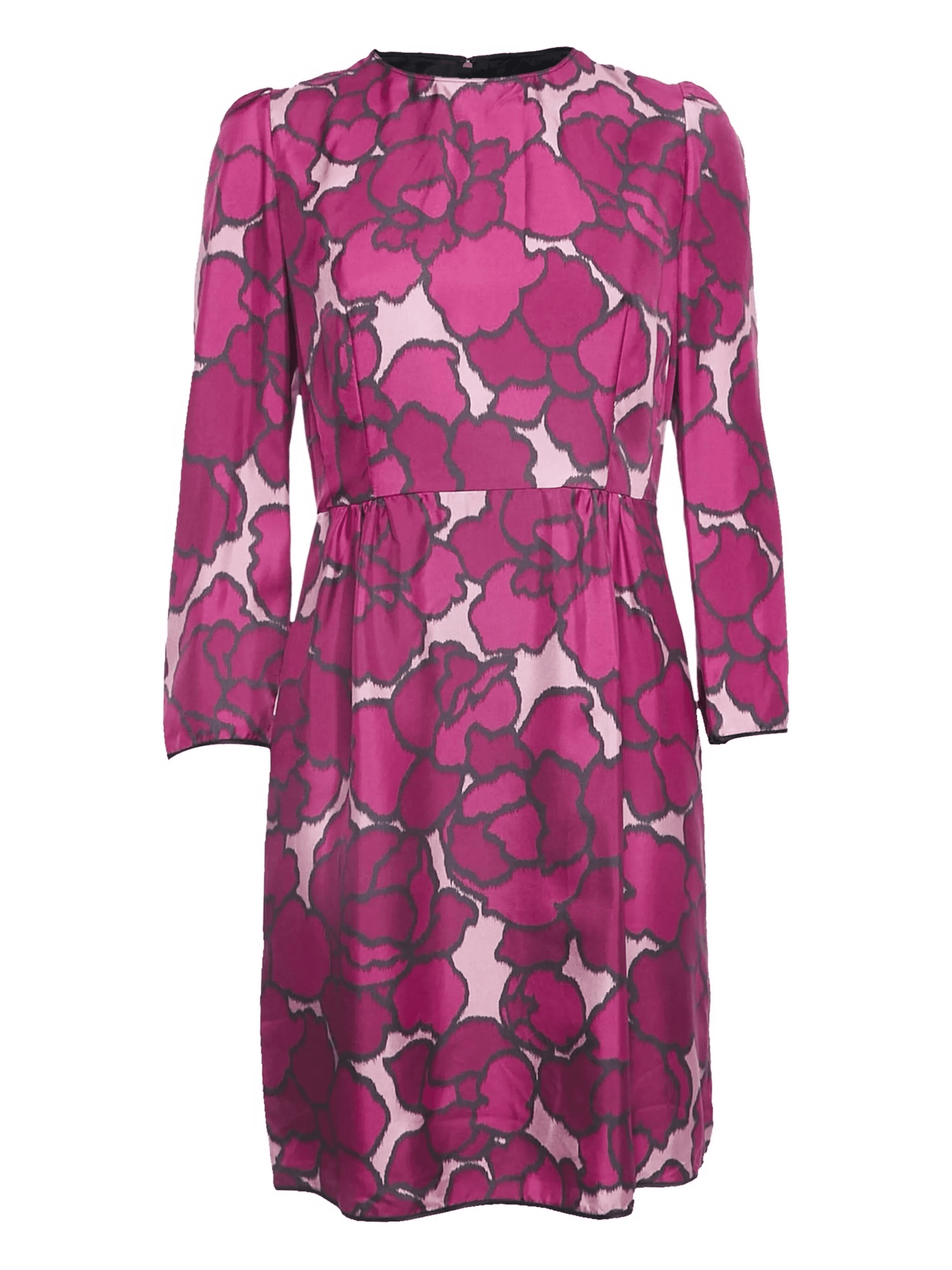 2024 floral-print silk midi dress - Image 1