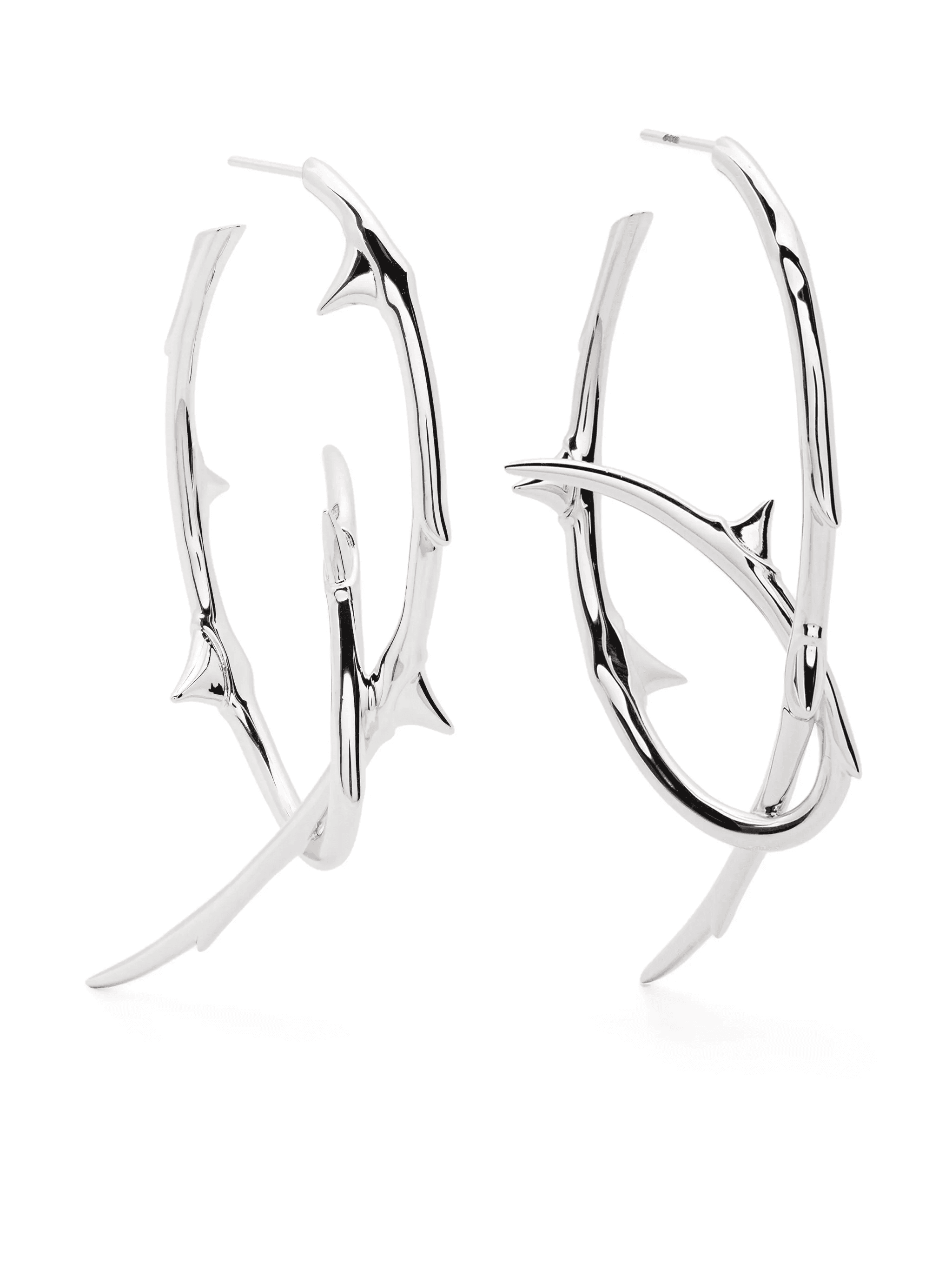Rose Thorn Statement hoop earrings - Image 1