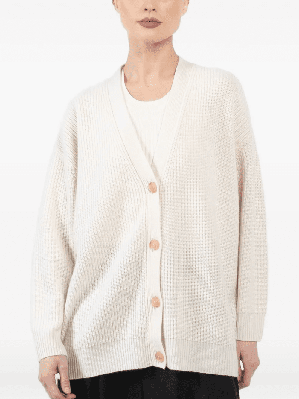 Cocoon buttoned cardigan - Image 1