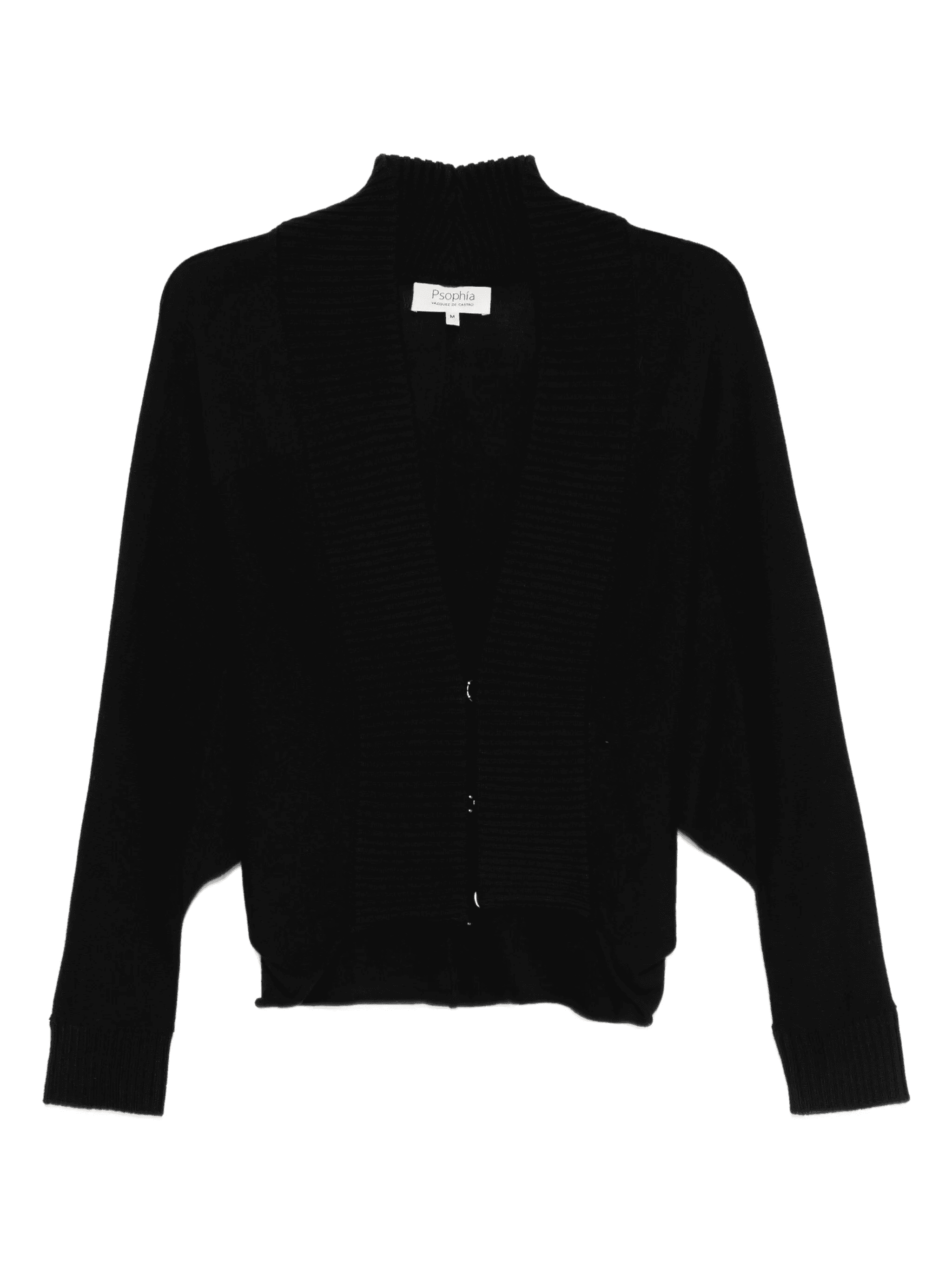 ribbed buttoned cardigan - Image 1