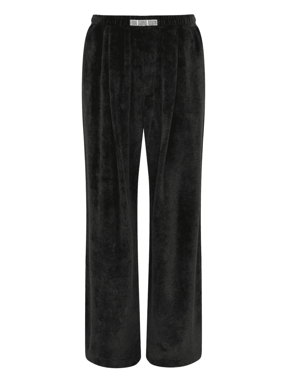 velvet wide trousers - Image 1