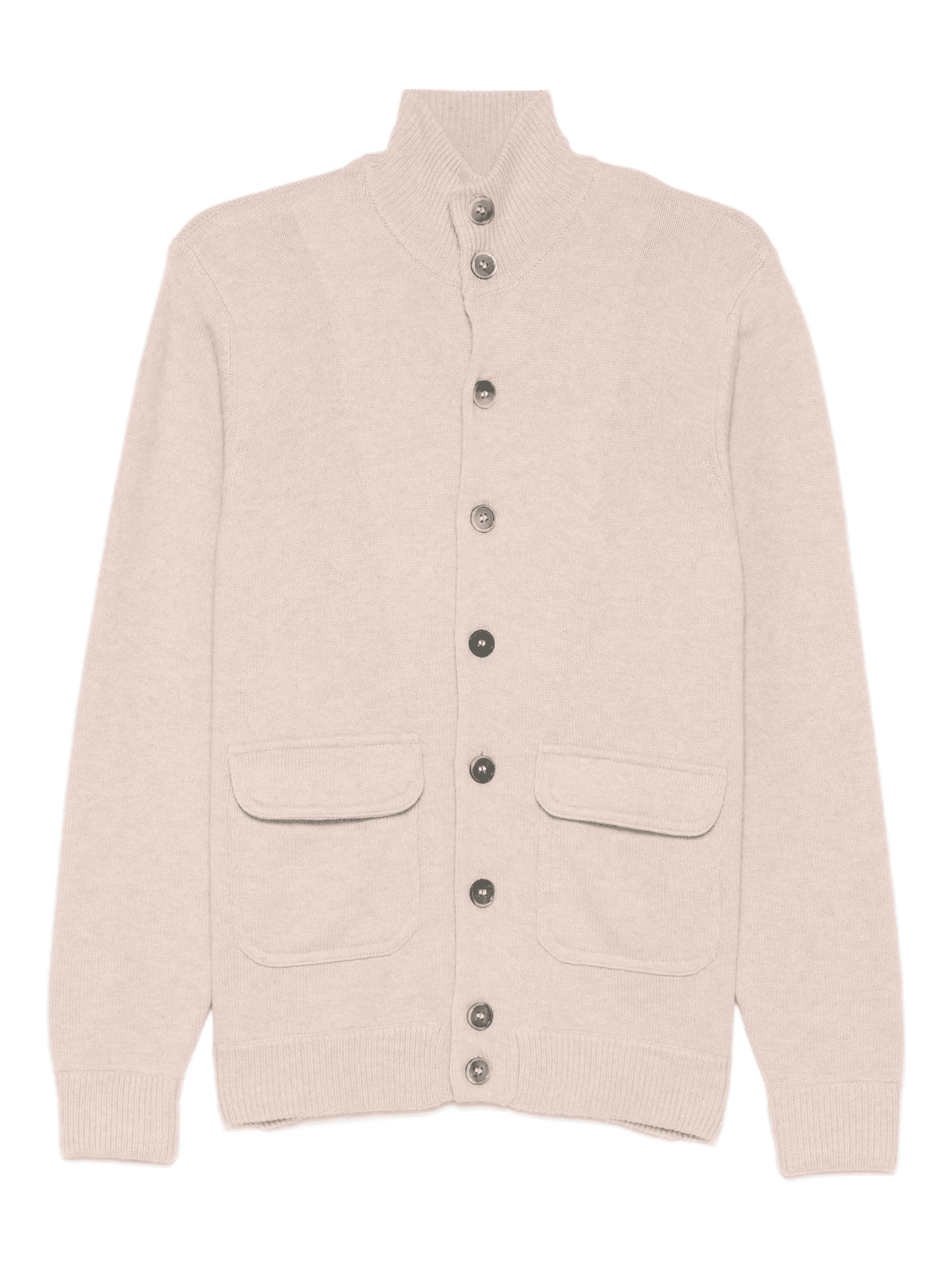 flap-pocket buttoned cardigan - Image 1