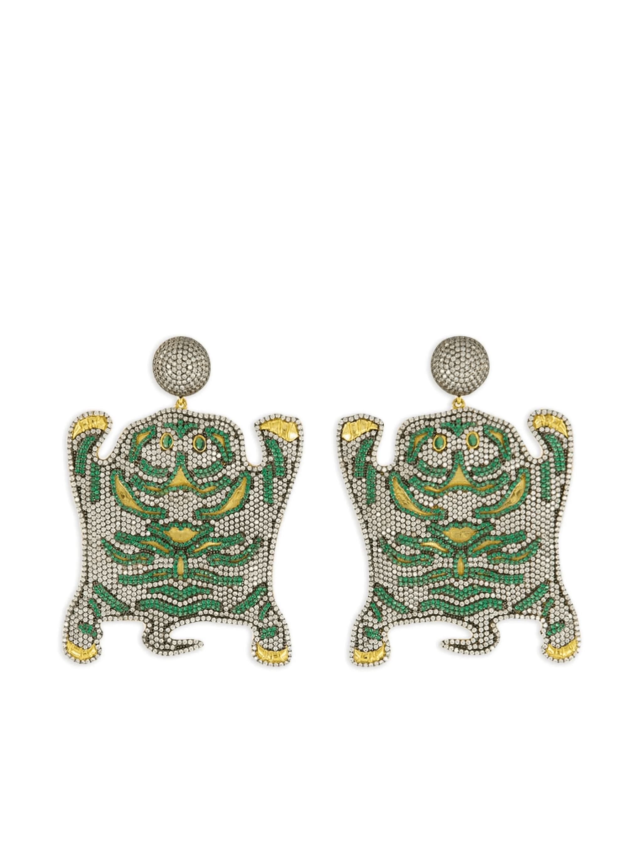 Bengal tiger-shaped earrings - Image 1