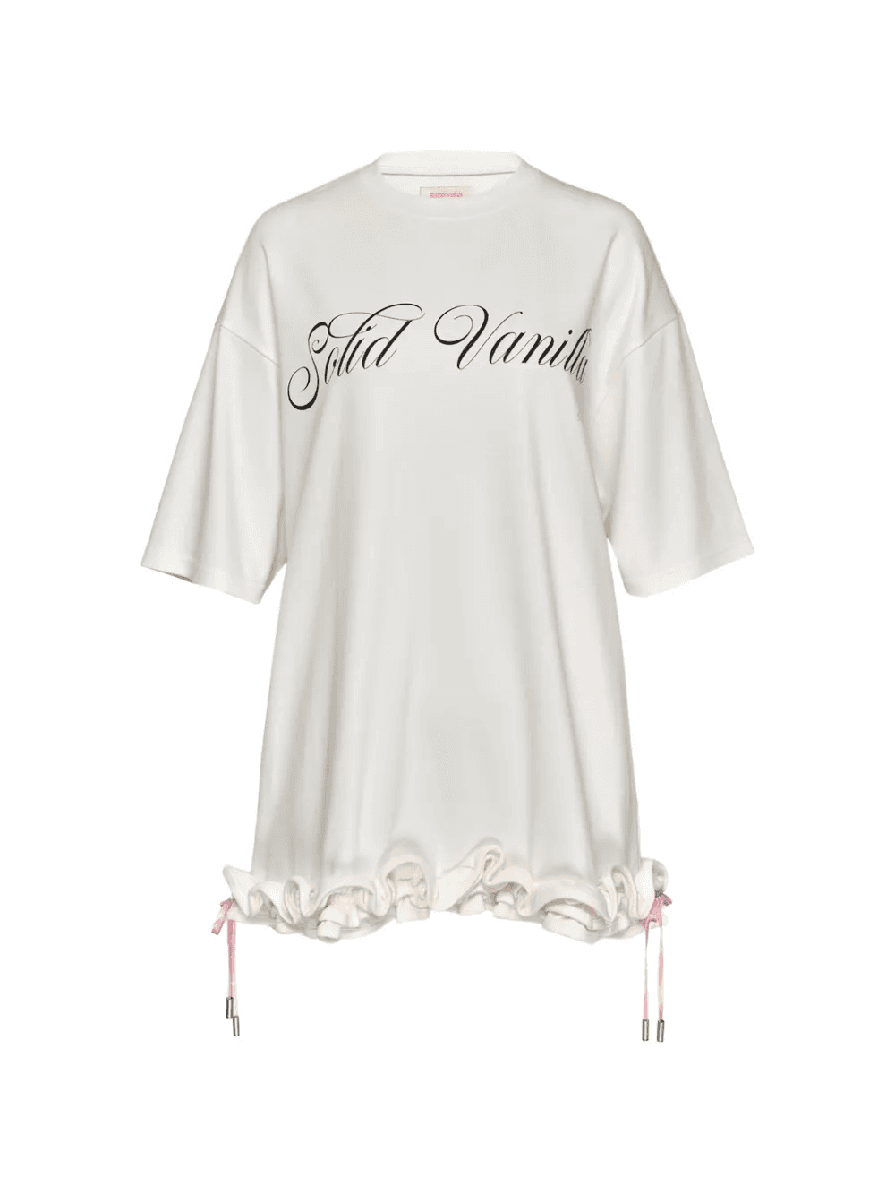 ruffled drawstring T-shirt - Image 1