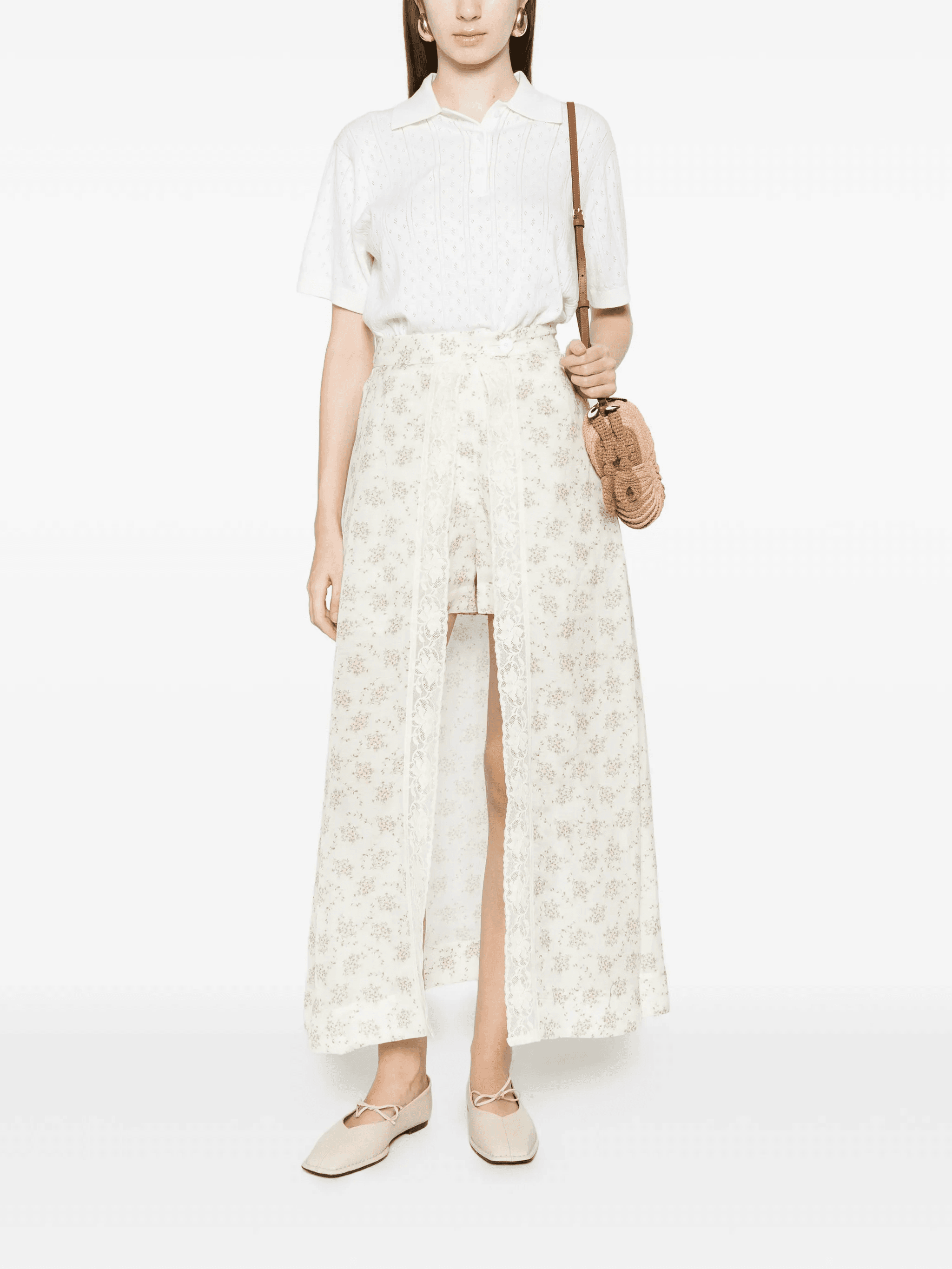 floral lace shorts - Image 1