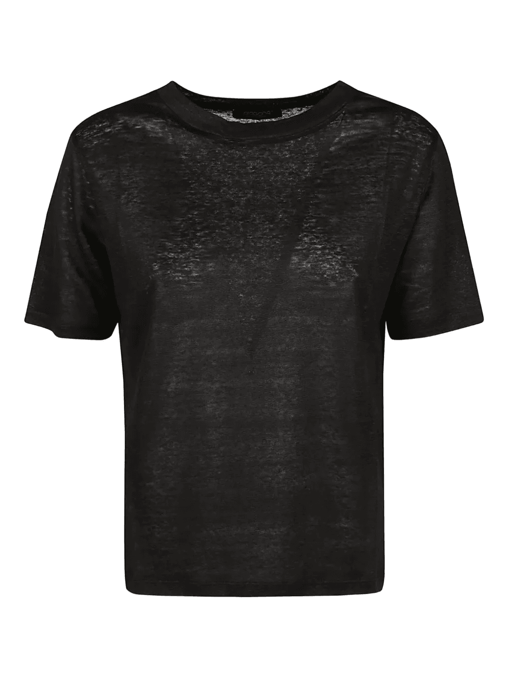 linen crew-neck T-shirt - Image 1