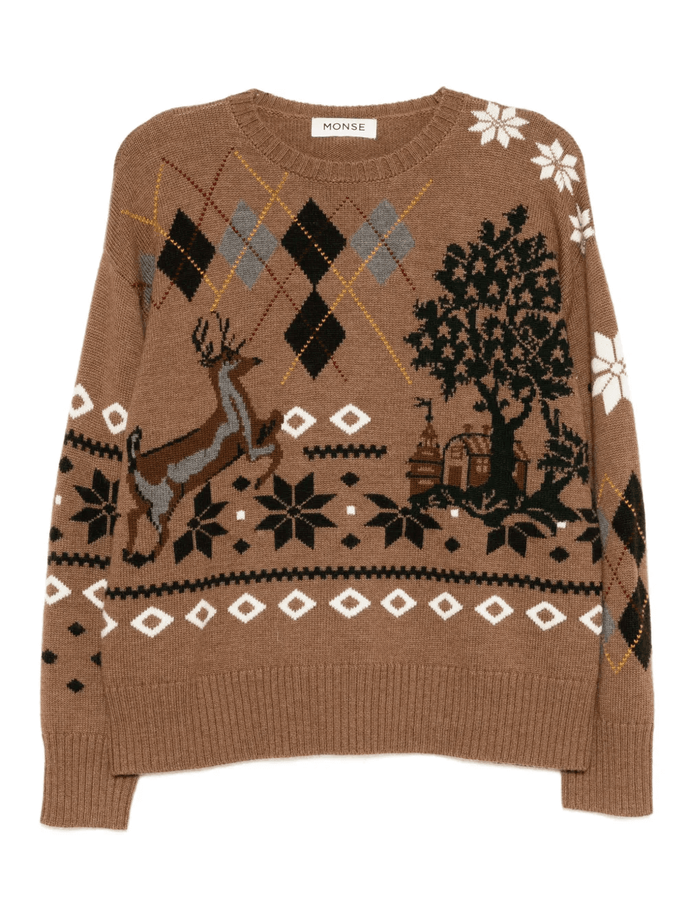 Fair Isle crew neck jumper - Image 1