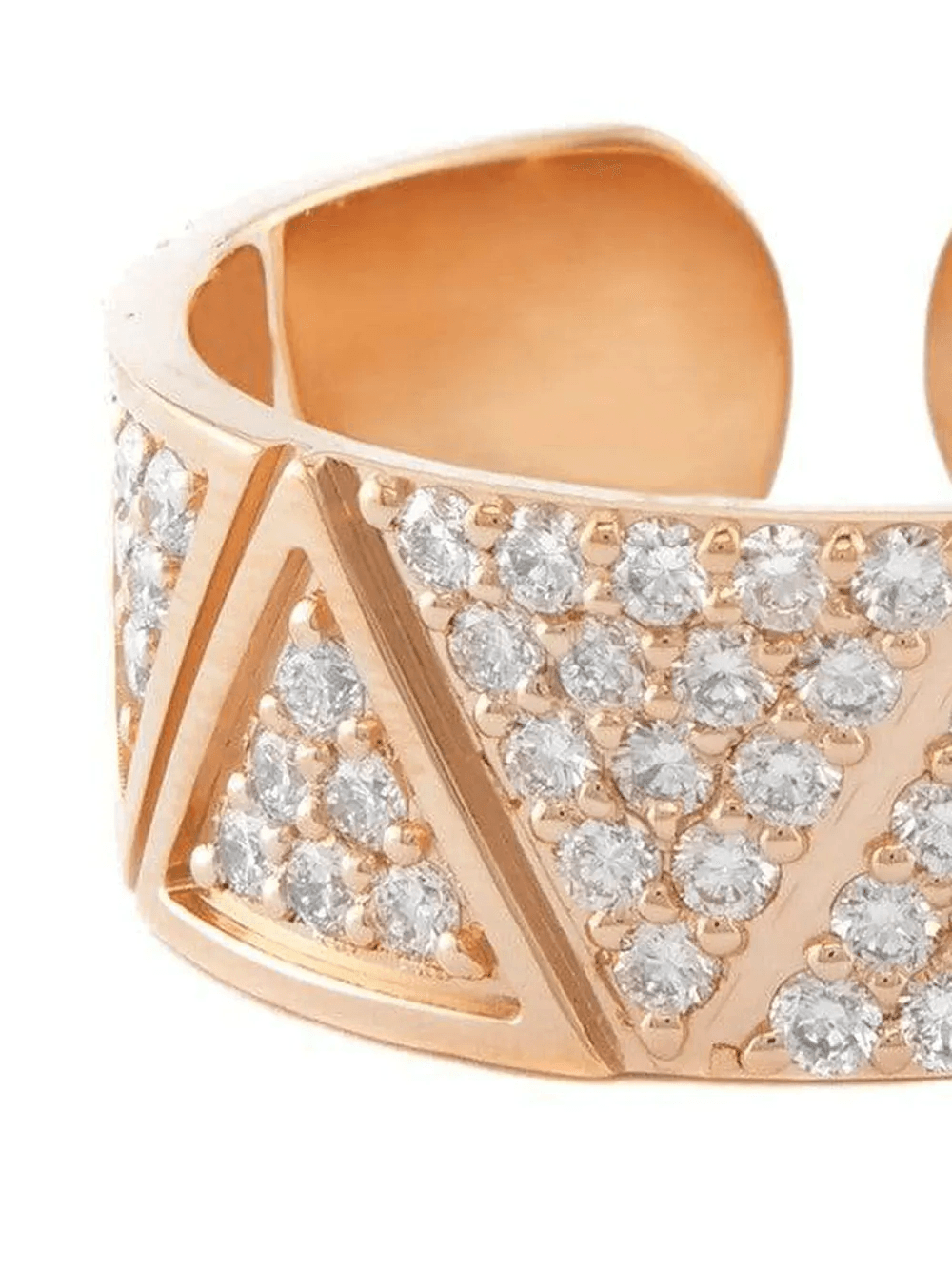 18kt rose gold diamond pavé Elixir ring - Image 1