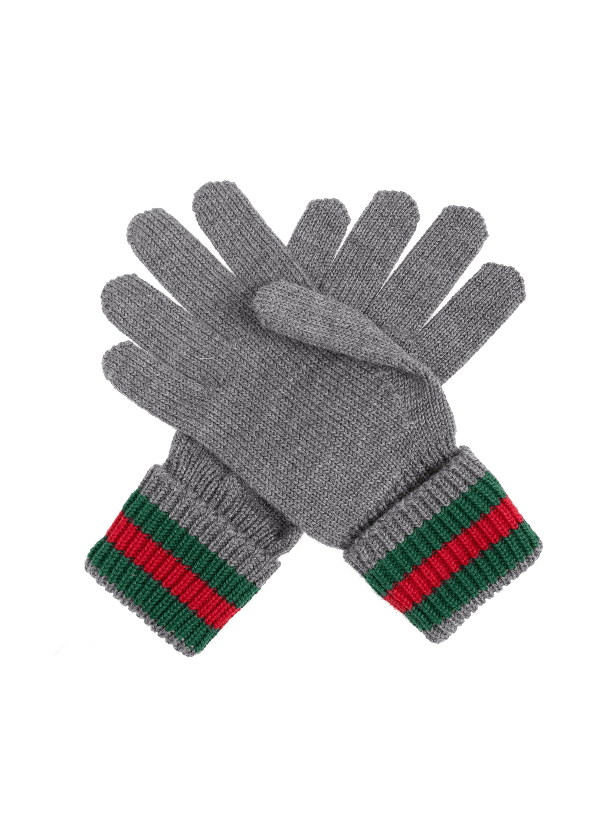 ribbed-knit gloves - Image 1