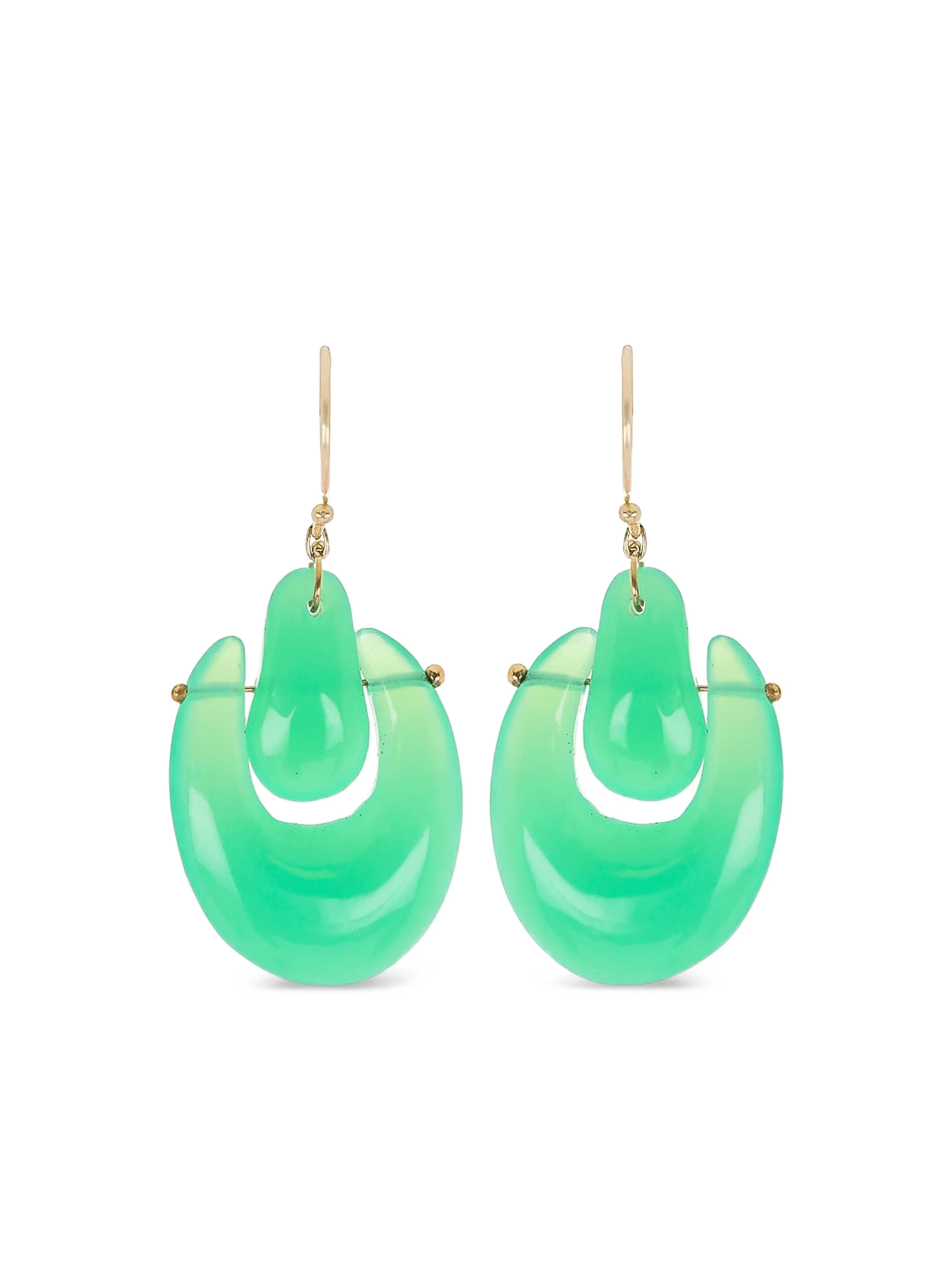 18K yellow gold O'Keeffe earrings - Image 1