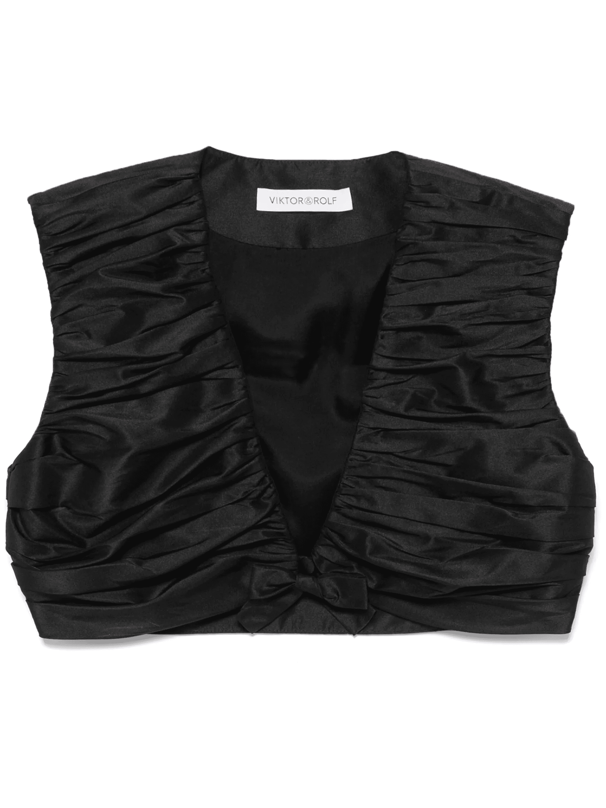 pleated cropped top - Image 1