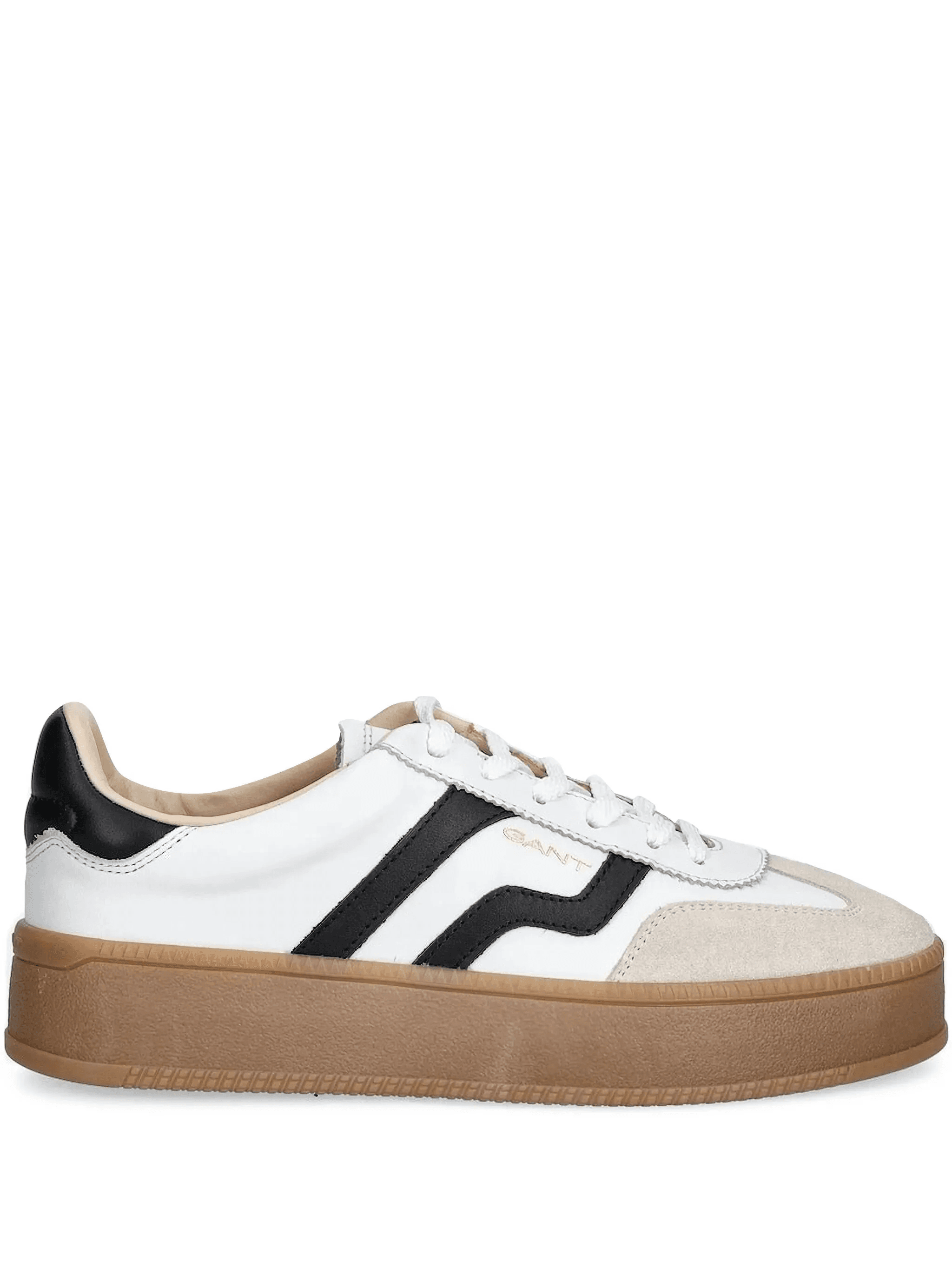 leather stripe sneakers - Image 1
