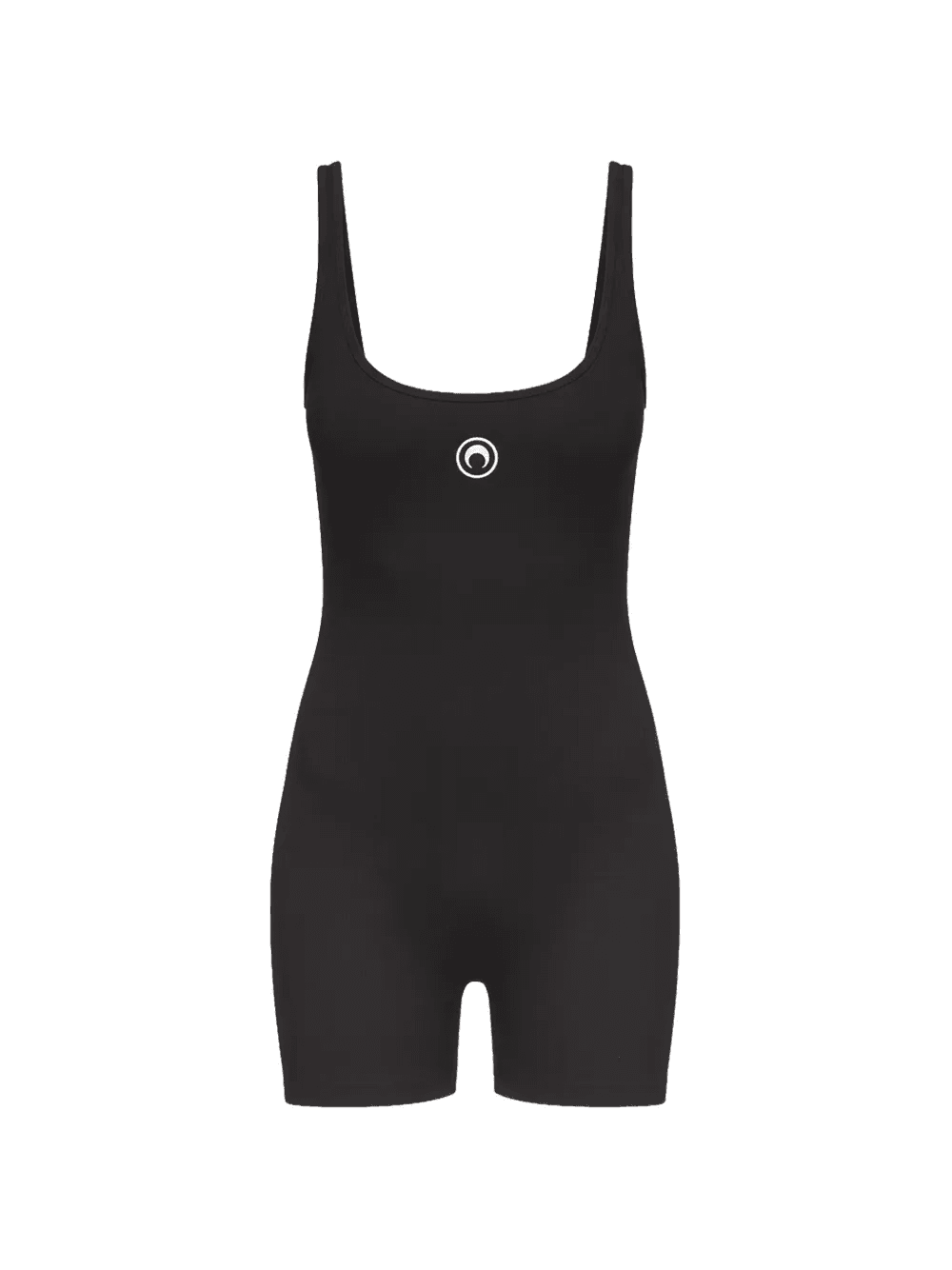 moon logo ribbed short catsuit - Image 1