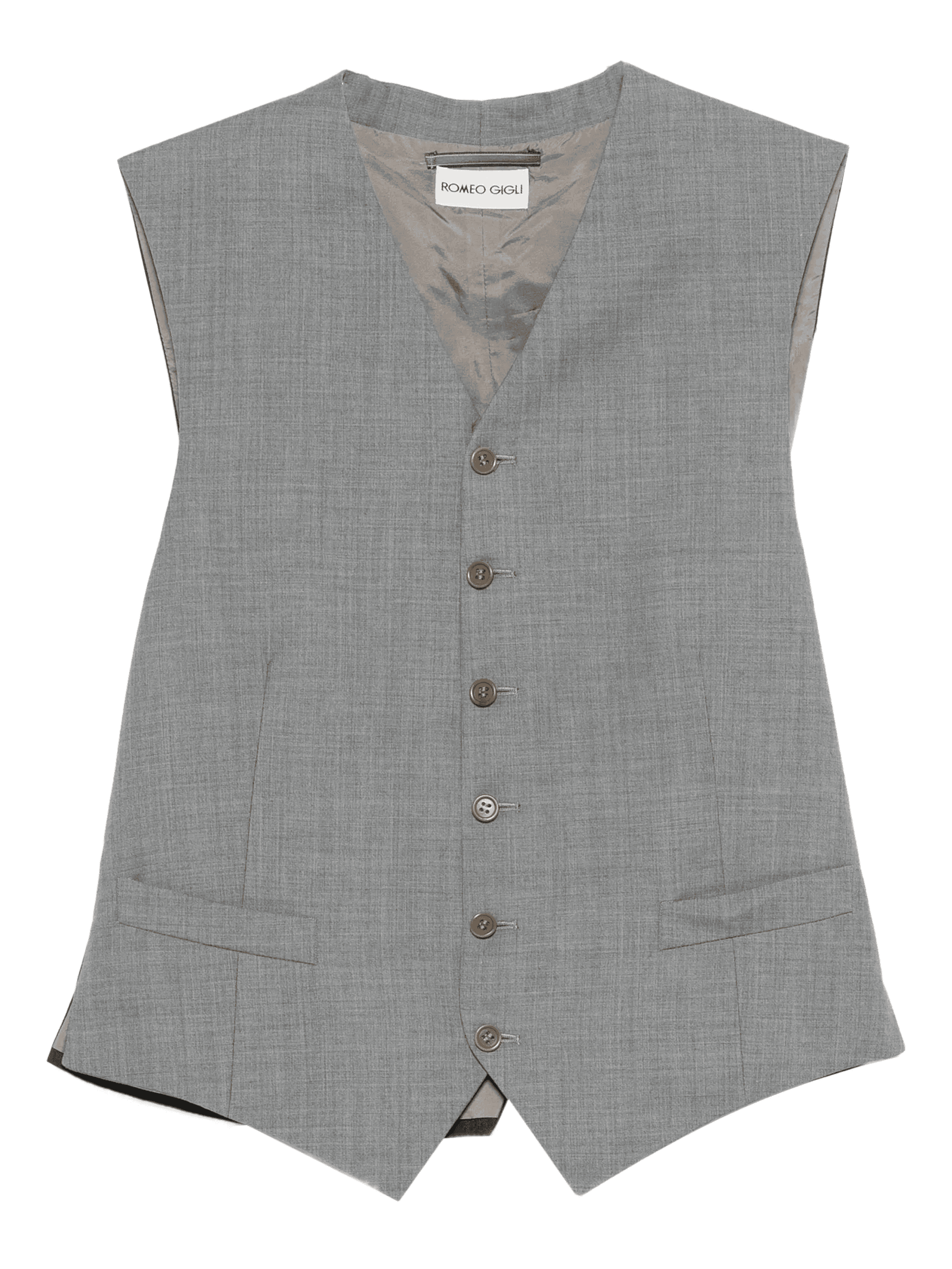 1990s welt-pockets waistcoat - Image 1