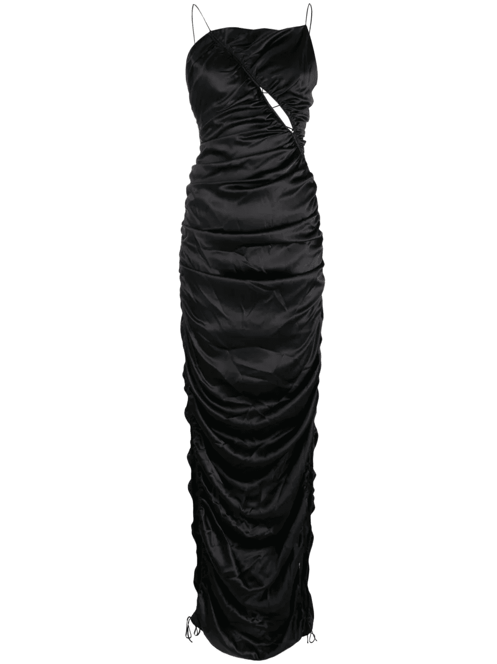 draped silk maxi dress - Image 1