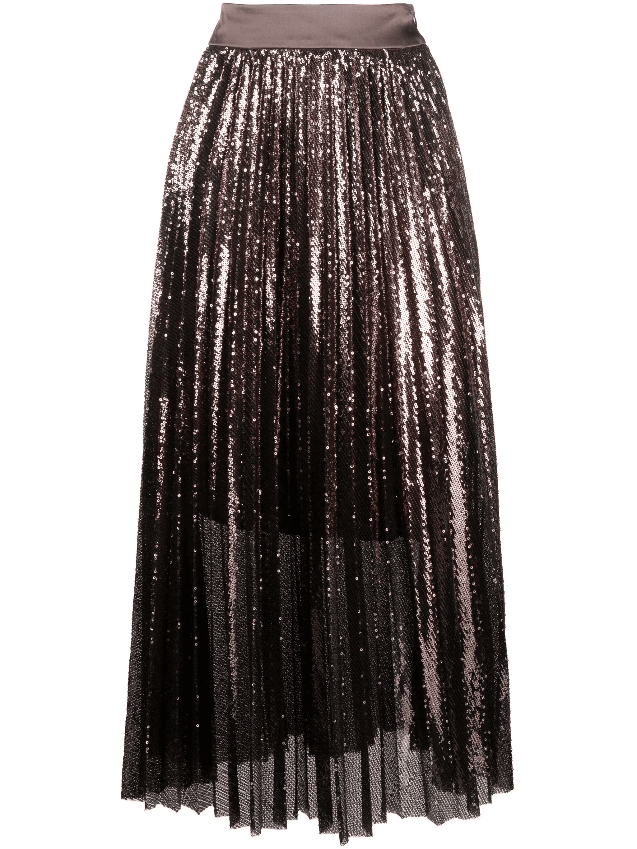 plissé pleated midi skirt - Image 1