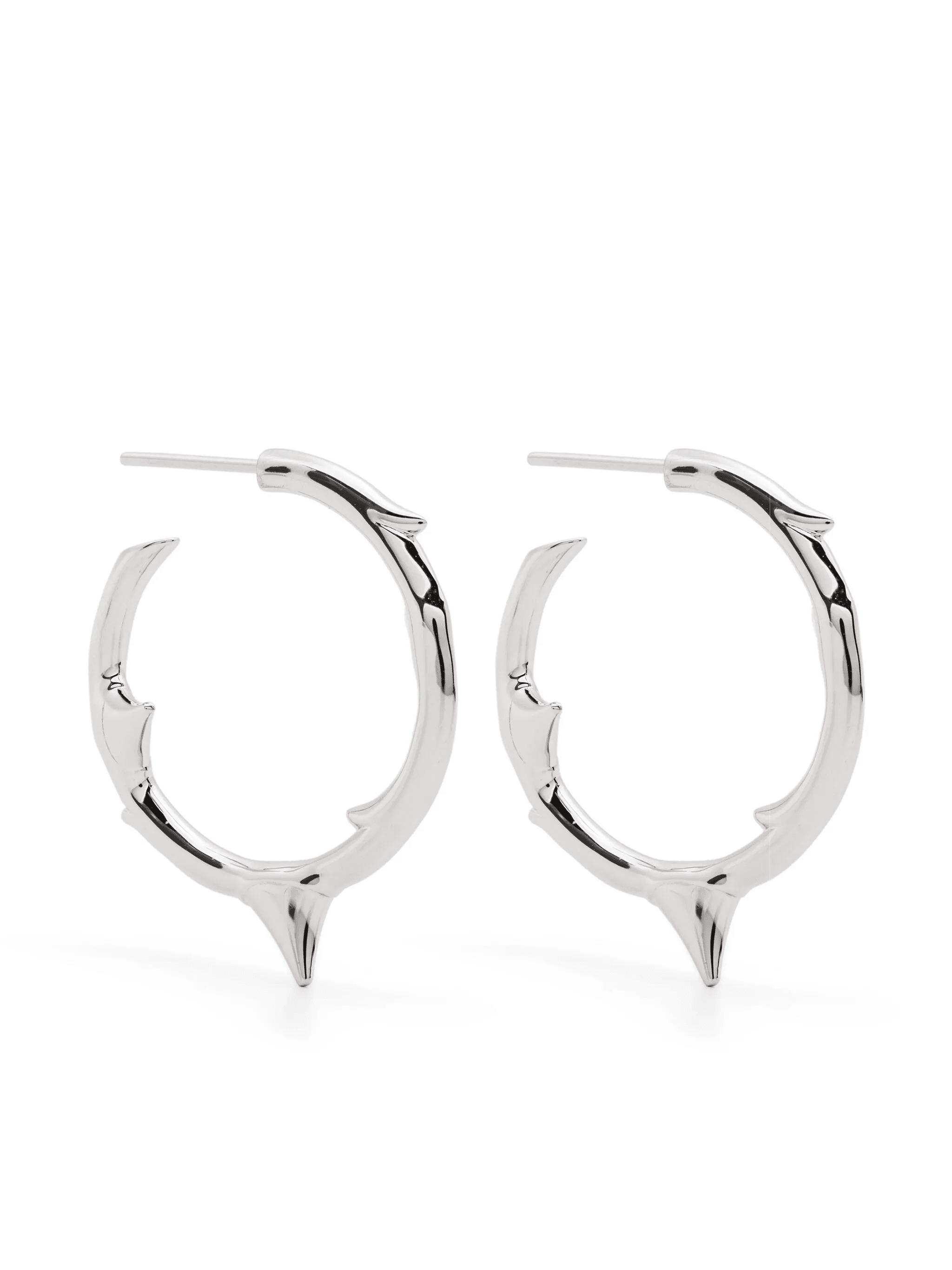 medium Rose Thorn hoop earrings - Image 1