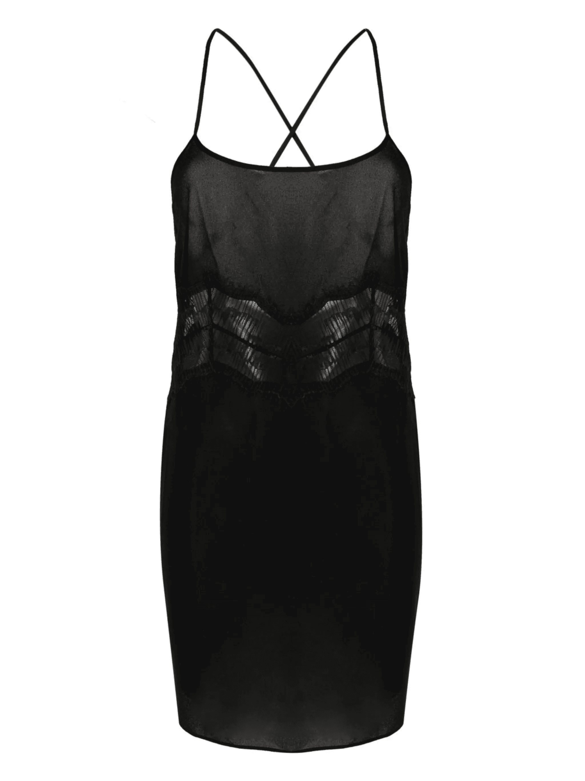 panelled sleeveless night dress - Image 1