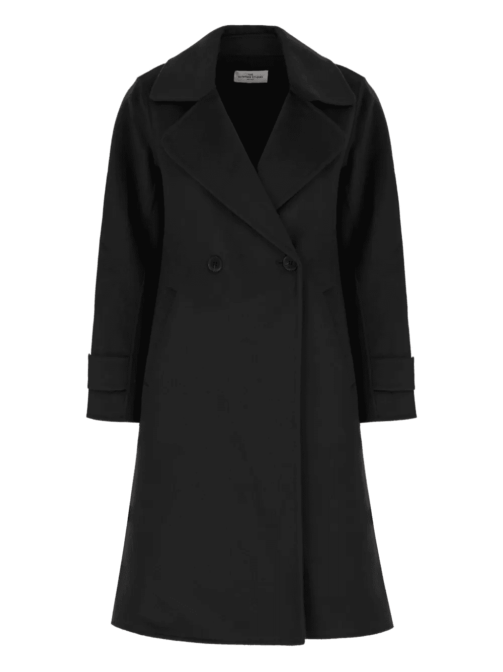 double-breasted wool coat - Image 1