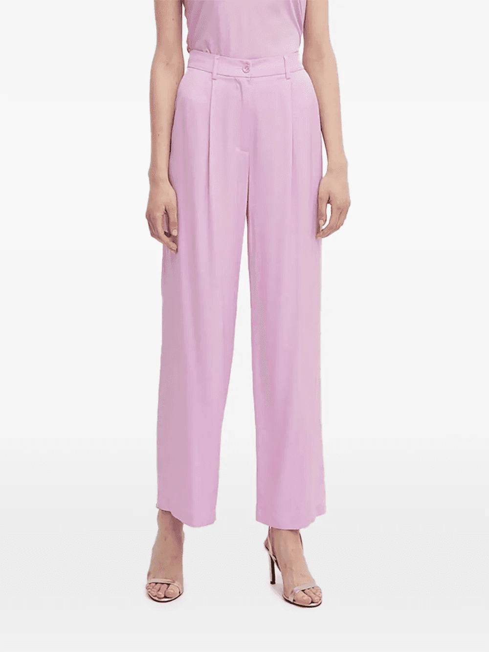 high-waisted tailored trousers - Image 1