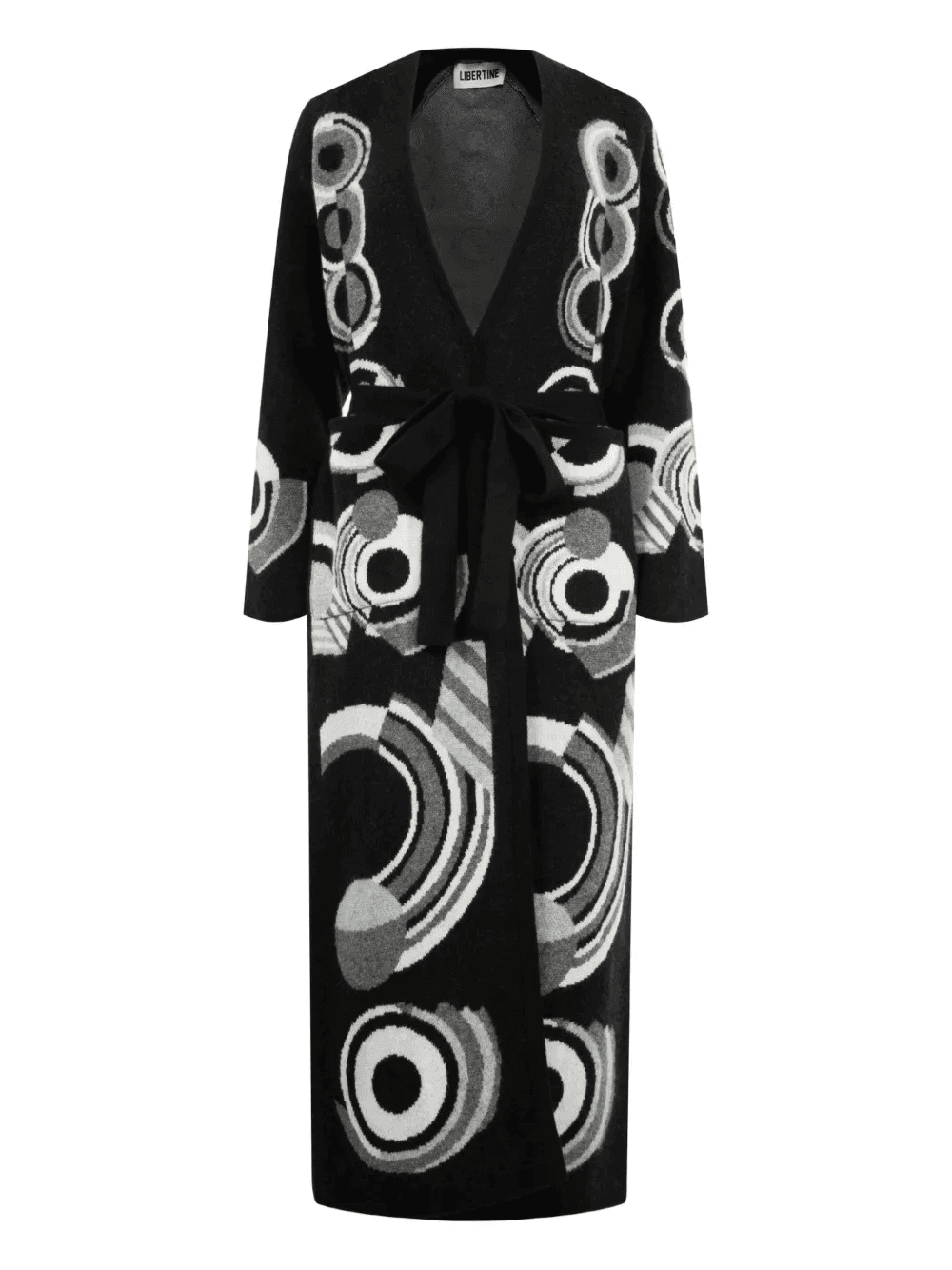 Sonia belted patterned cardigan - Image 1