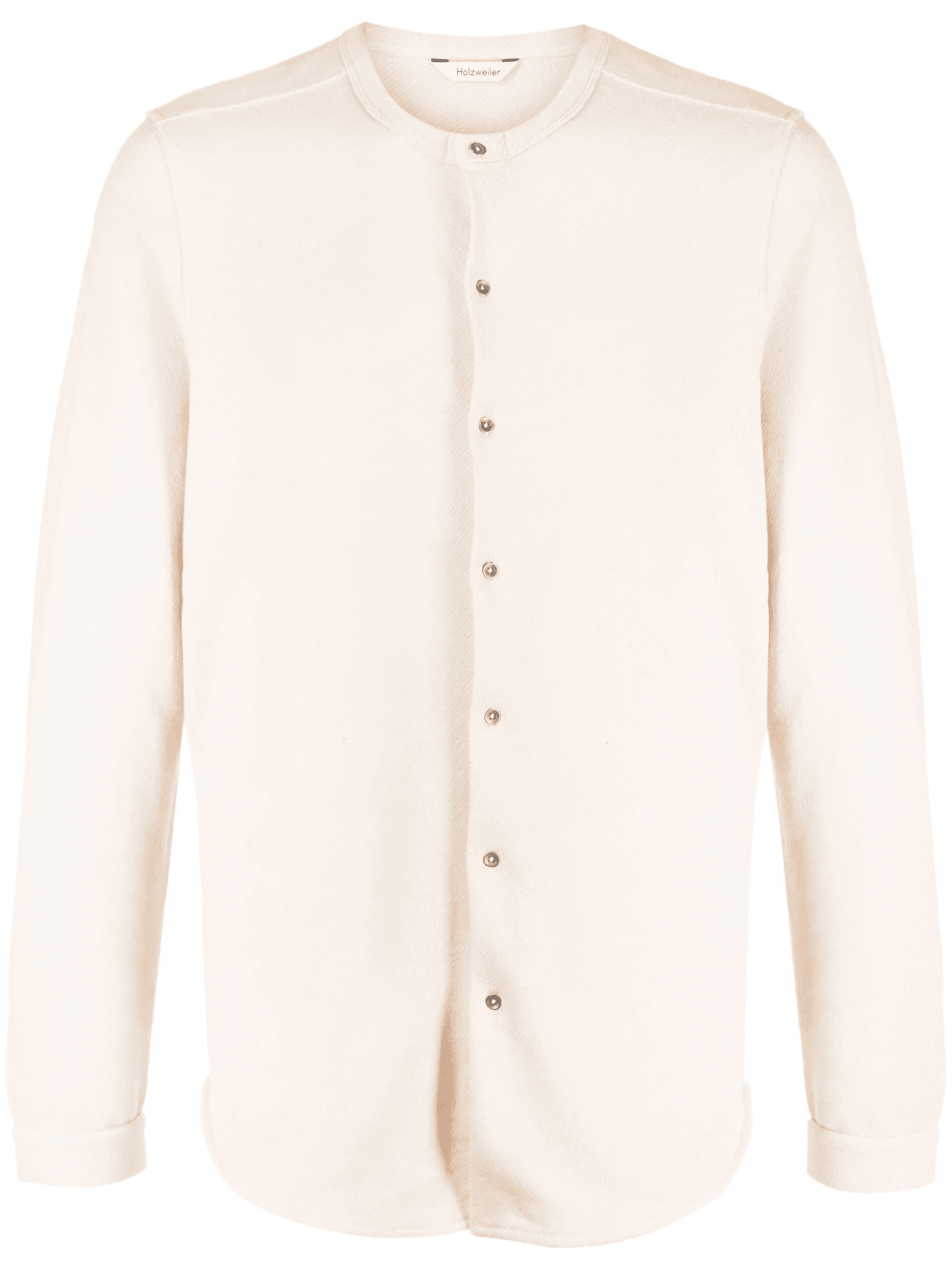 Henley-collar button-down shirt - Image 1