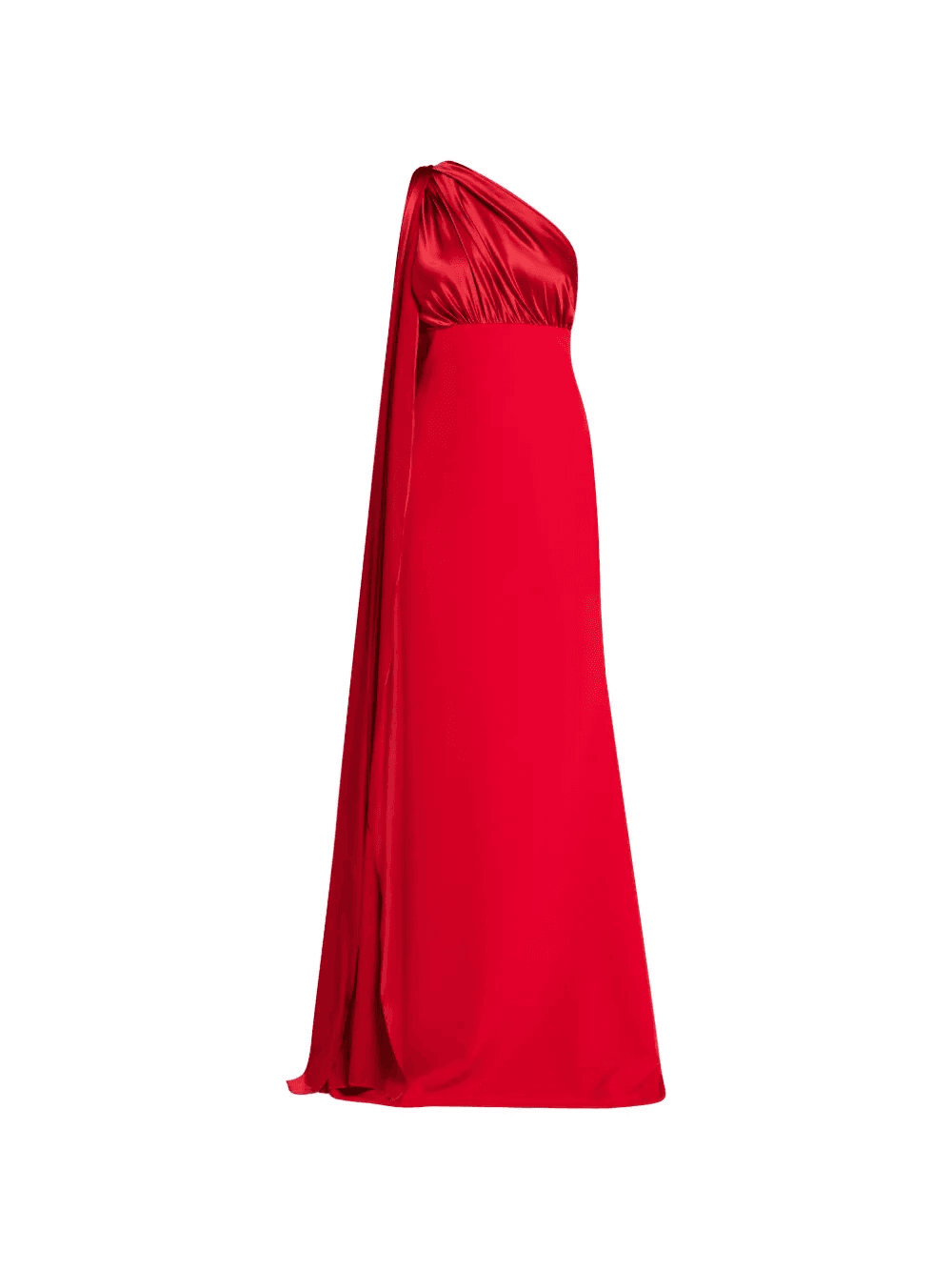 one-shoulder draped dress - Image 1