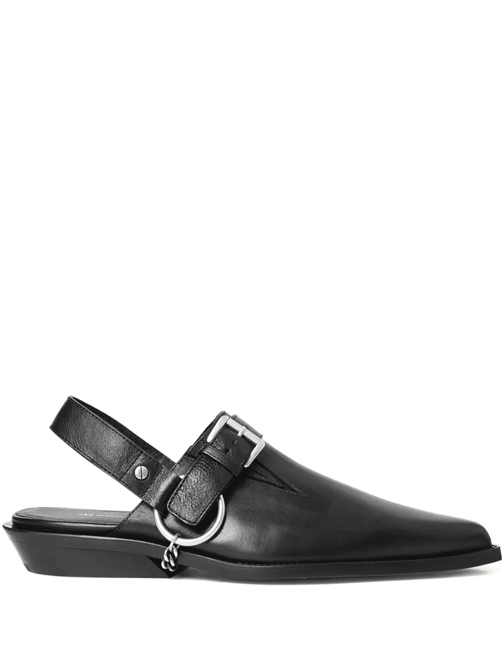 Vilmu Pointy buckle-embellished mules - Image 1