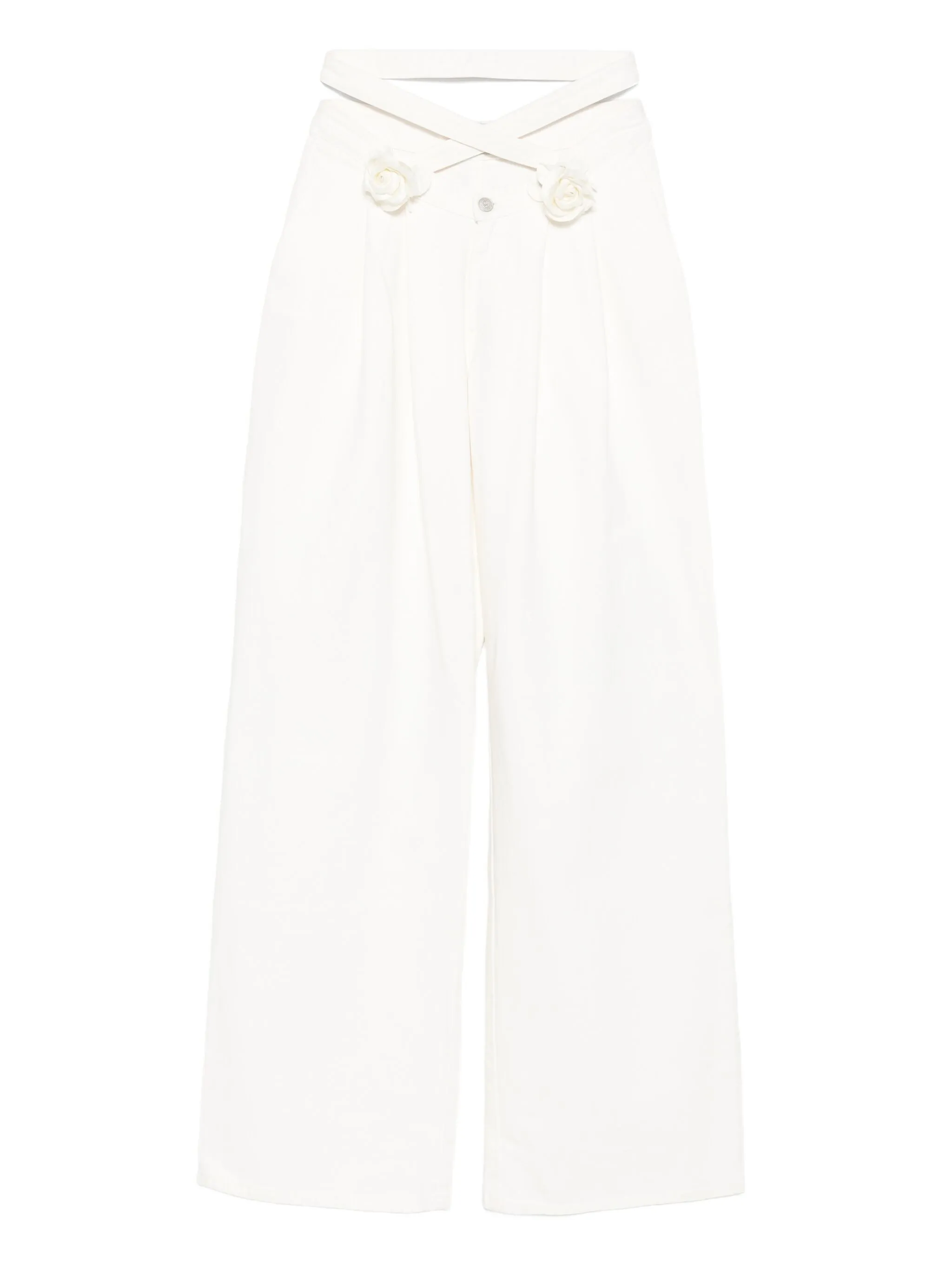 Wrapped In Roses pleated trousers - Image 1