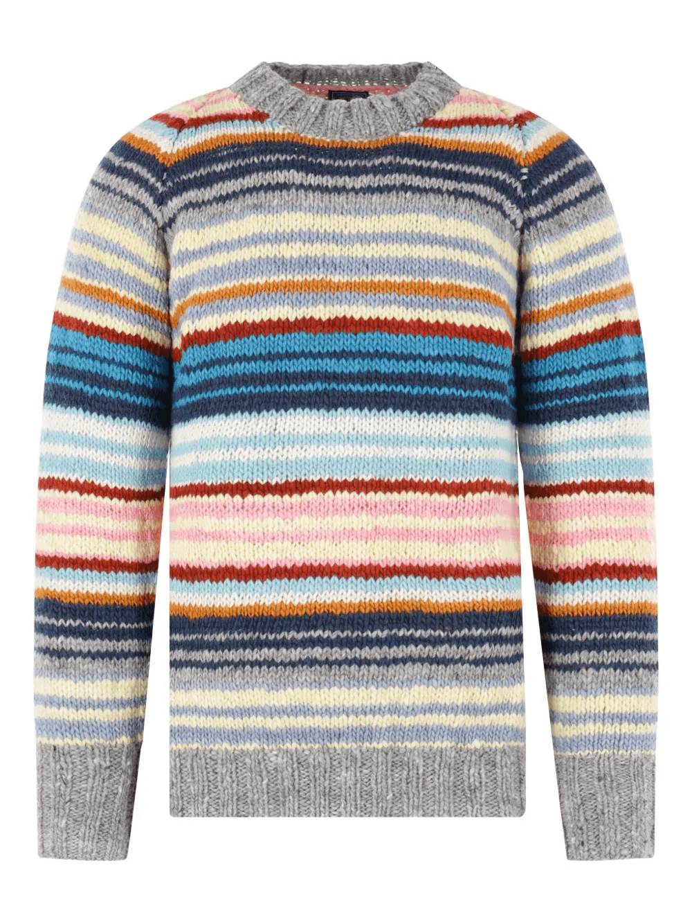striped crew-neck sweater - Image 1