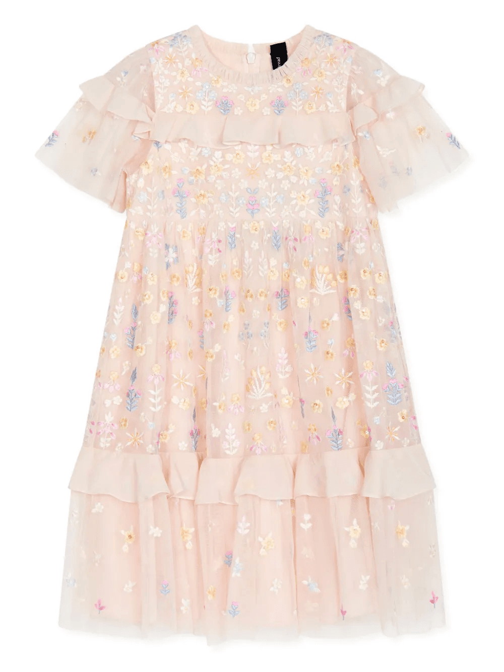 floral-embroidered dress - Image 1