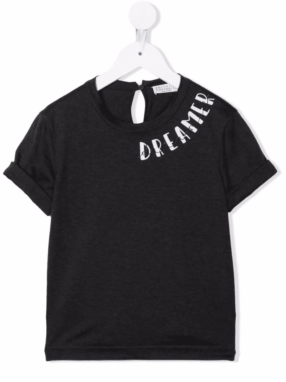 slogan-print cotton T-shirt - Image 1