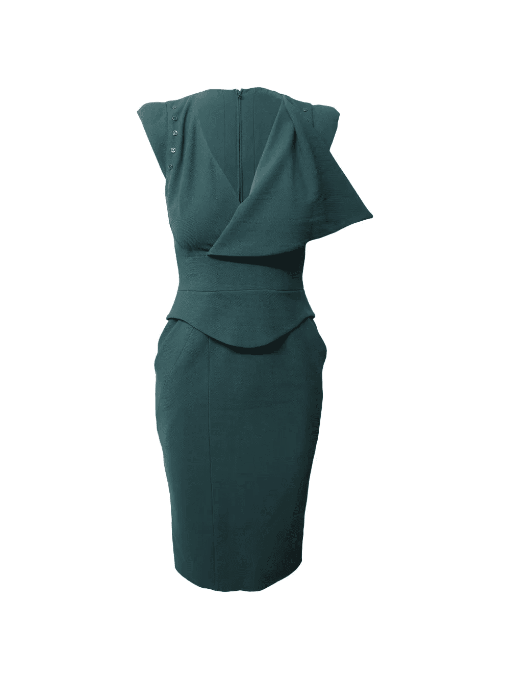 peplum midi dress - Image 1