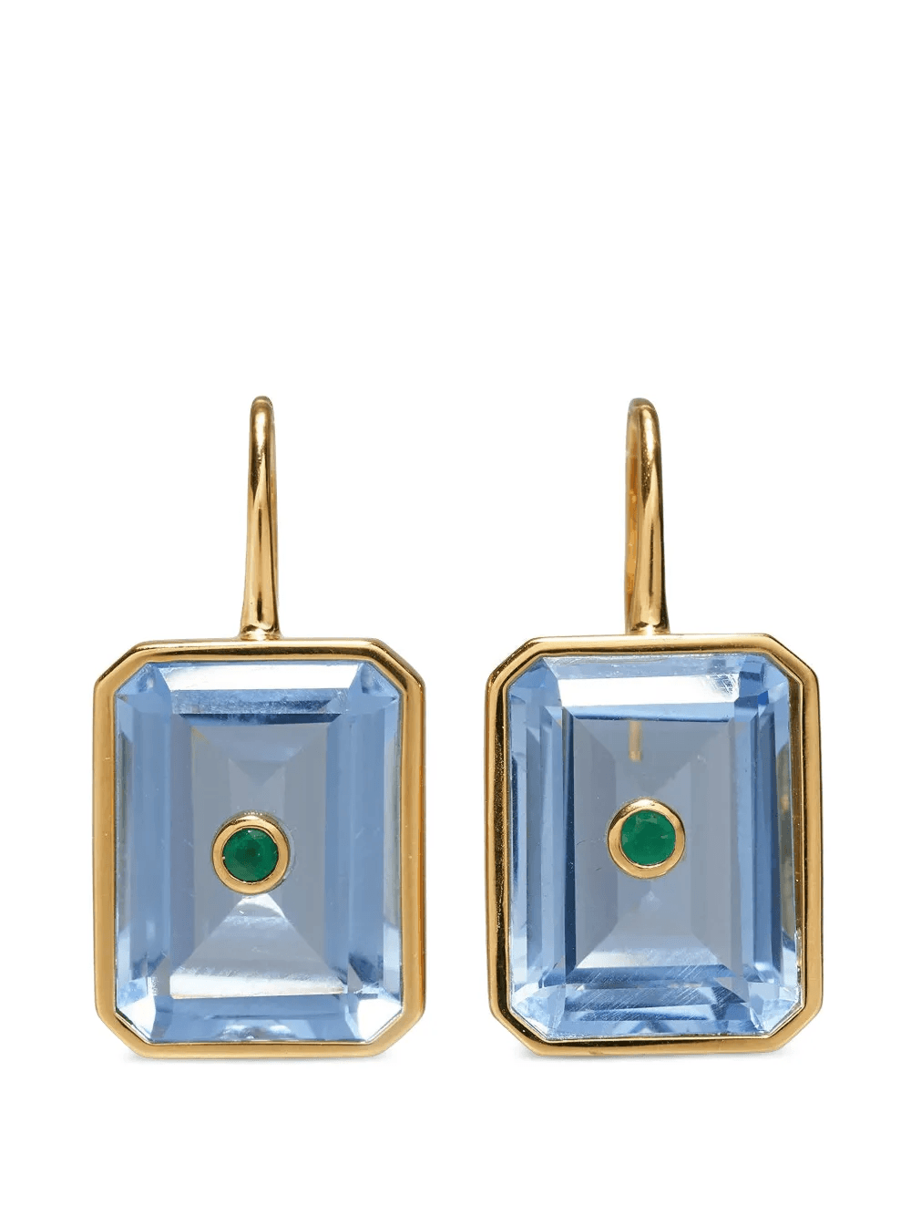 emerald glacier-tile earrings - Image 1