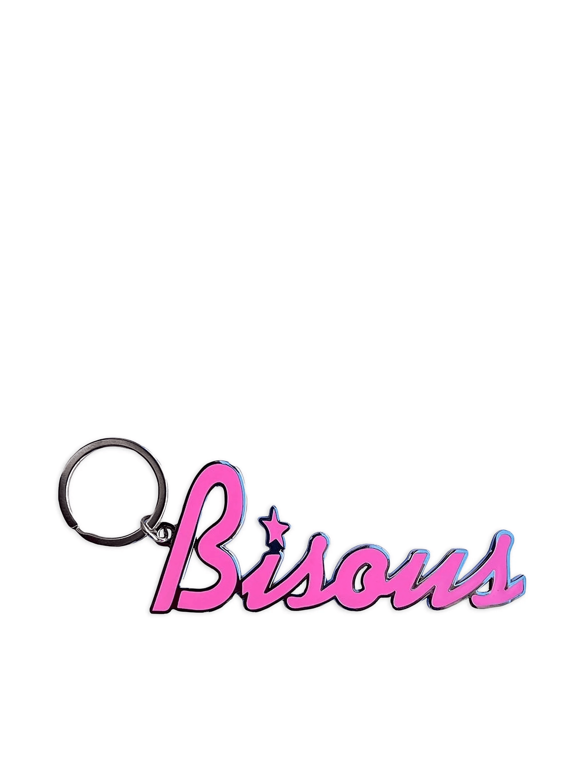 "Bisous" lettering keyring - Image 1