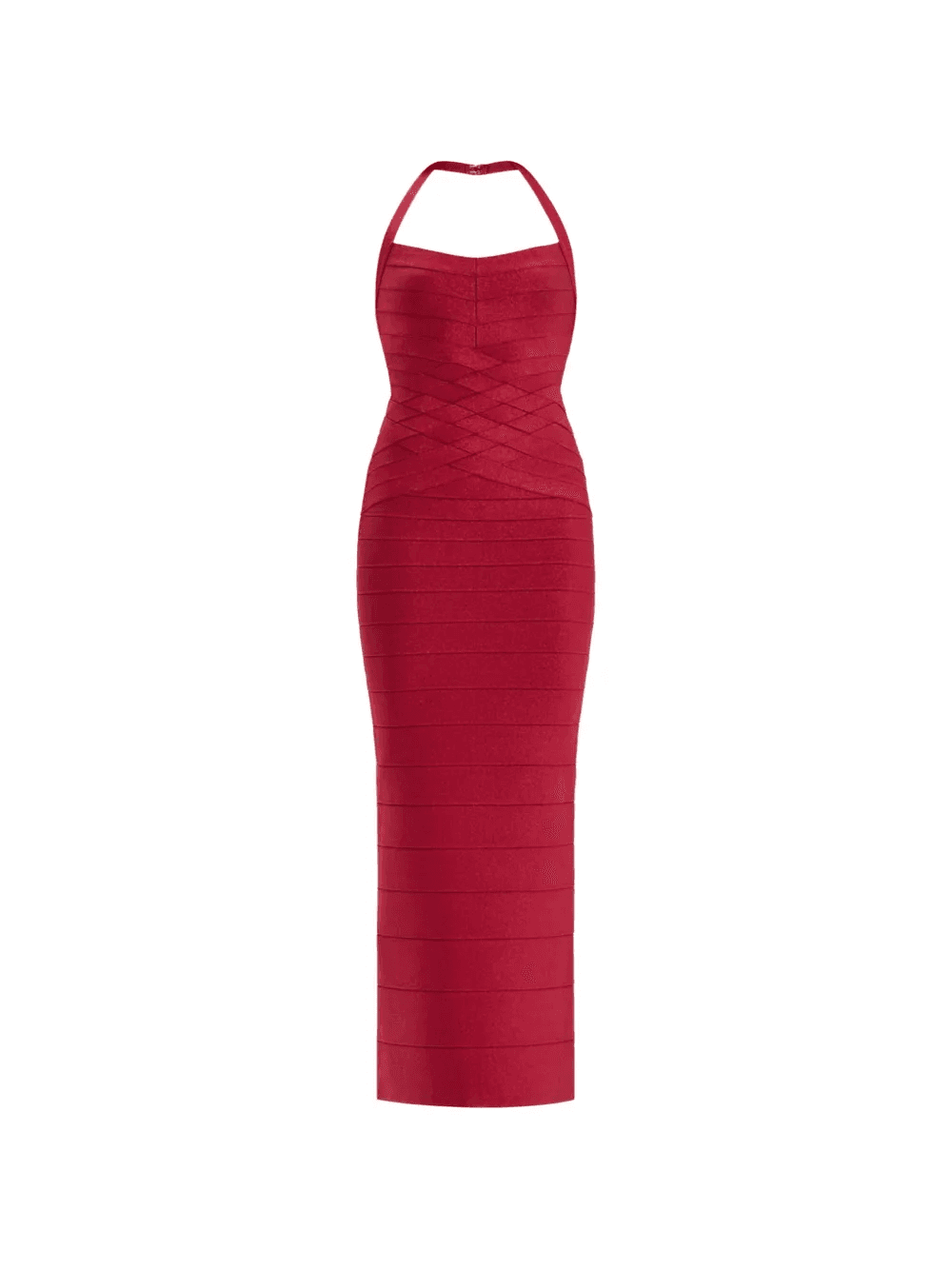 criss-cross halterneck dress - Image 1