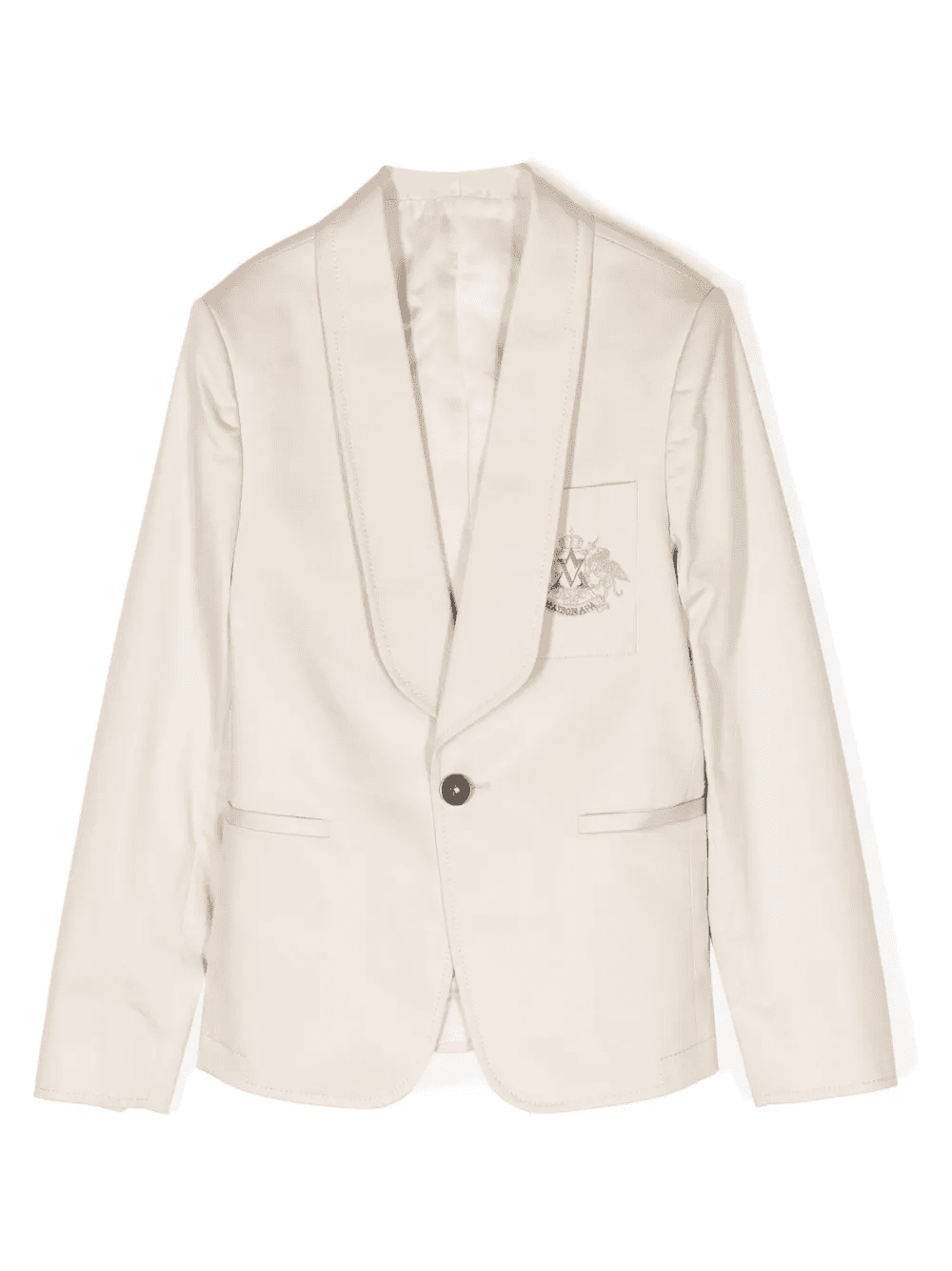 single-breasted cotton blazer - Image 1