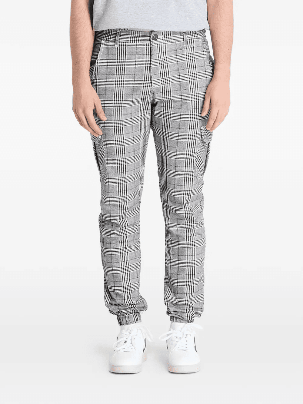 Glen plaid cargo pants - Image 1