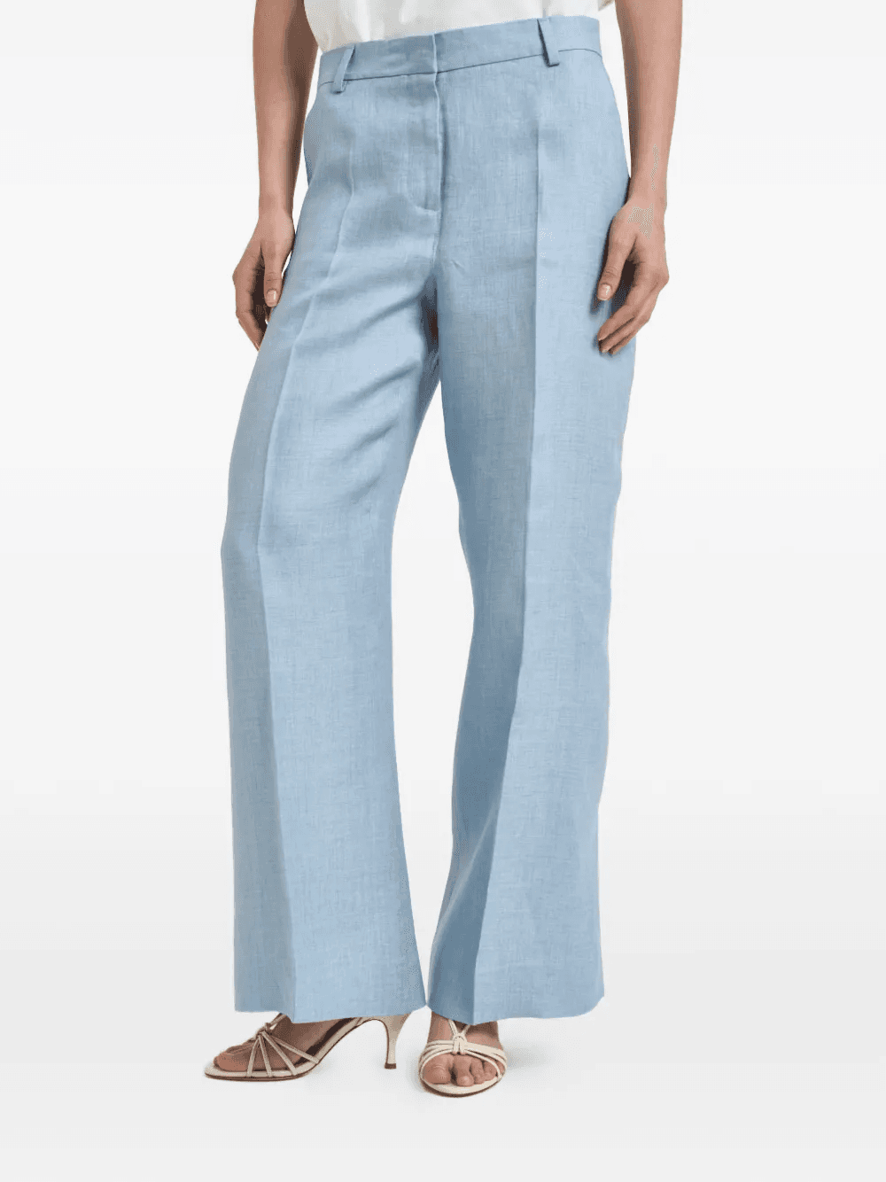 linen tailored trousers - Image 1