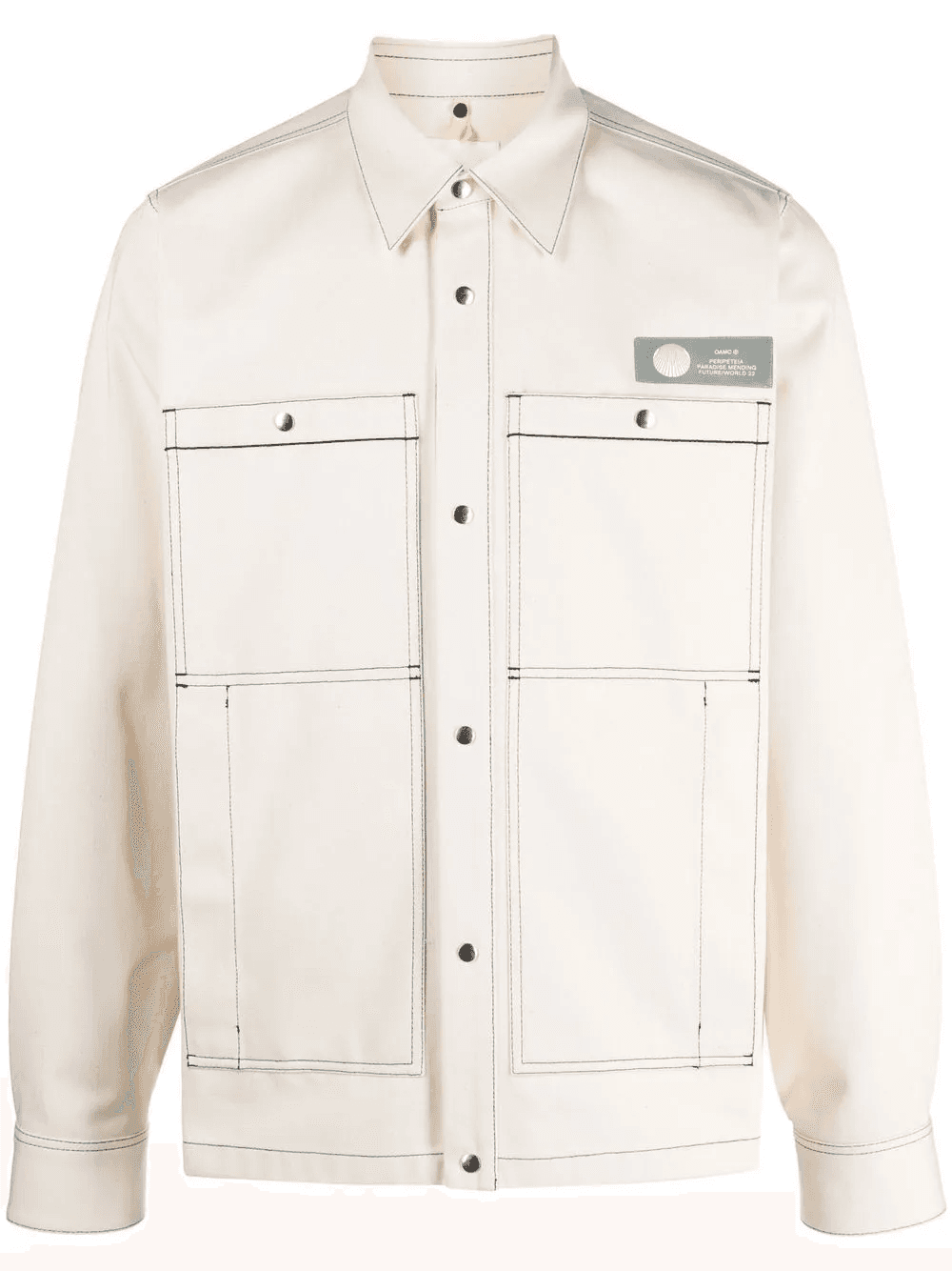 patch pocket shirt jacket - Image 1
