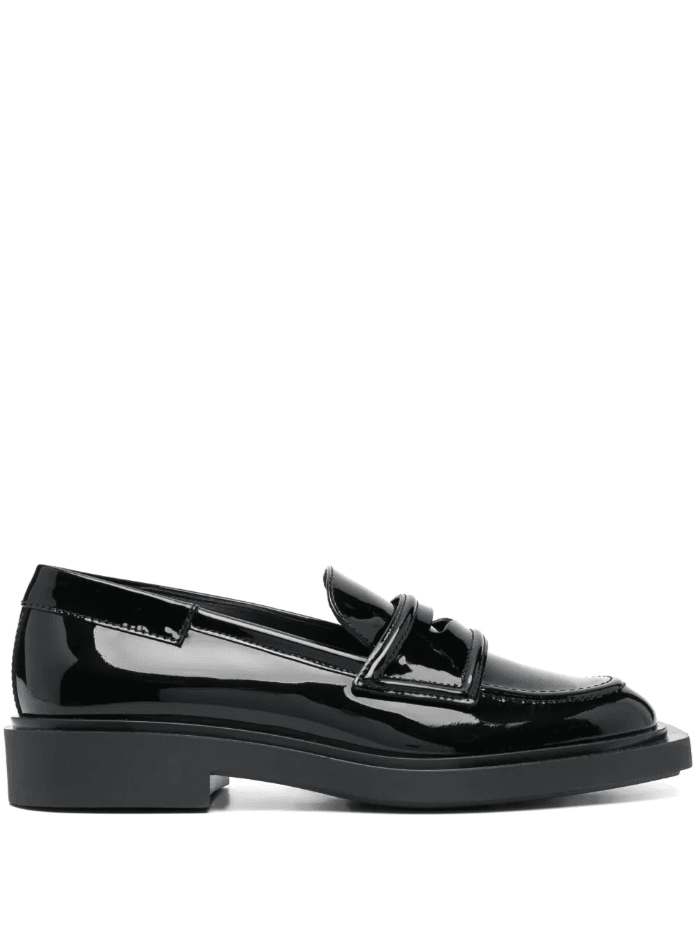 square-toe 35mm leather loafers - Image 1